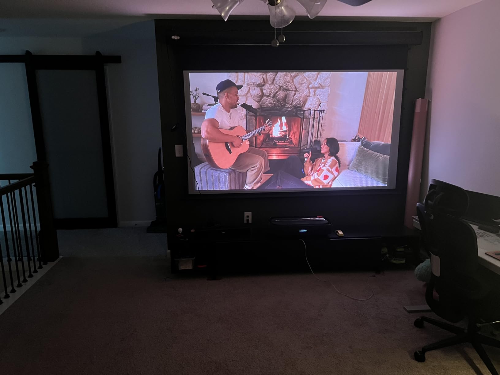 Hisense PX3-PRO Ultra Short Throw Triple Laser Projector, 4K UHD, 80” – 150”, 3,000 Lumens, 3000:1 Contrast, Dolby Vision & Atmos, IMAX Enhanced, 240 High Refresh Rate, Google TV, Designed for Xbox customer photo 1