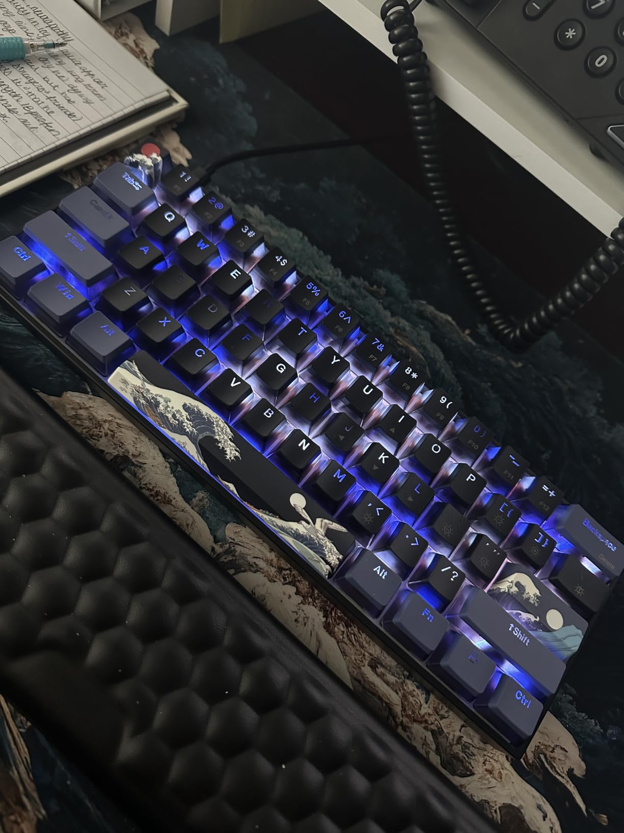 Womier 60% Percent Keyboard Gaming, Creamy Mechanical Wired Keyboard Anime customer photo 2
