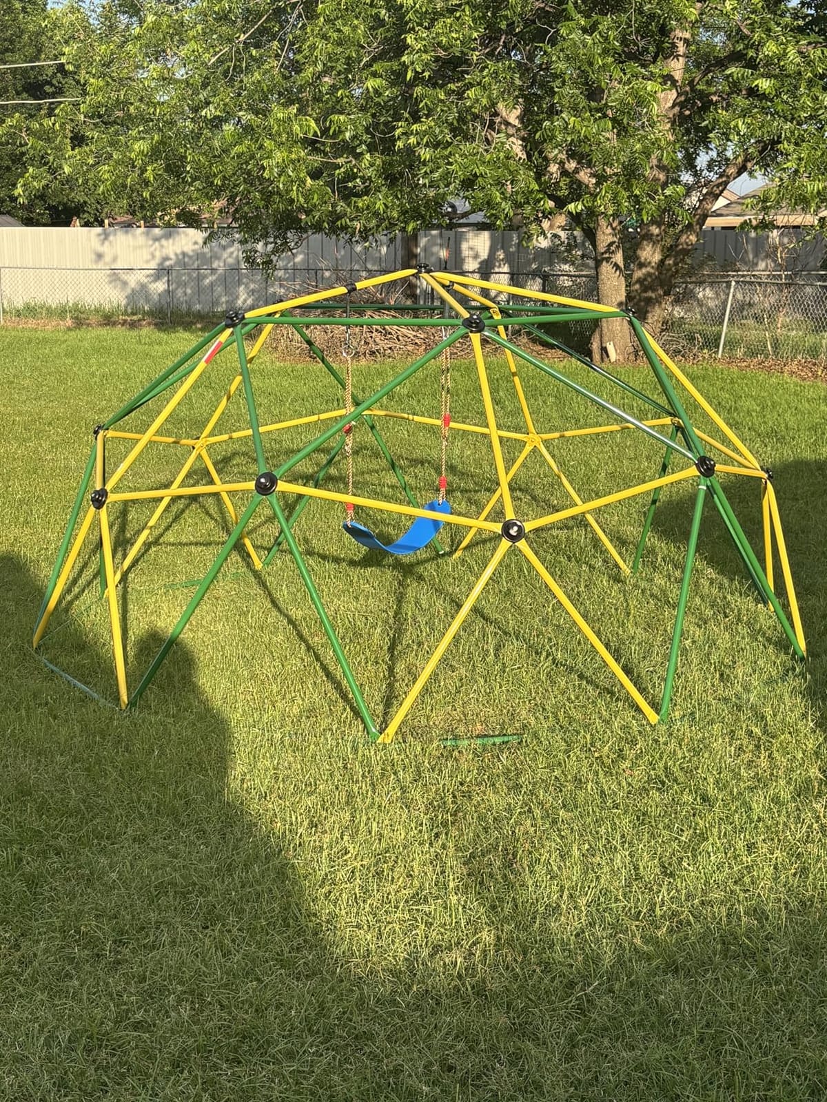 Amictoy Climbing Dome with Hammock and Swing, 10FT Backyard Jungle Gym customer photo 1