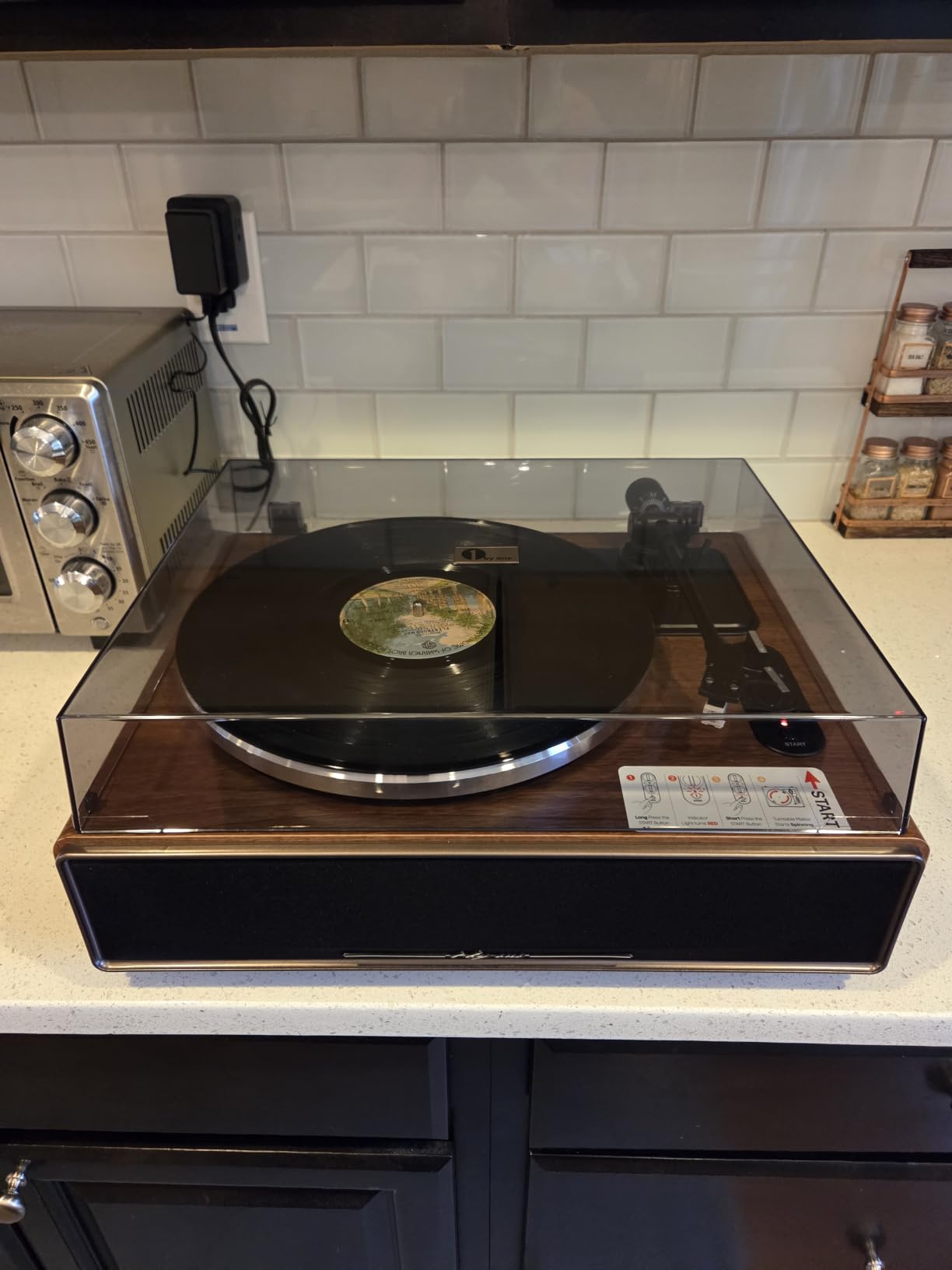 1 BY ONE High Fidelity All-in-One Record Player, Vinyl Turntable customer photo 1