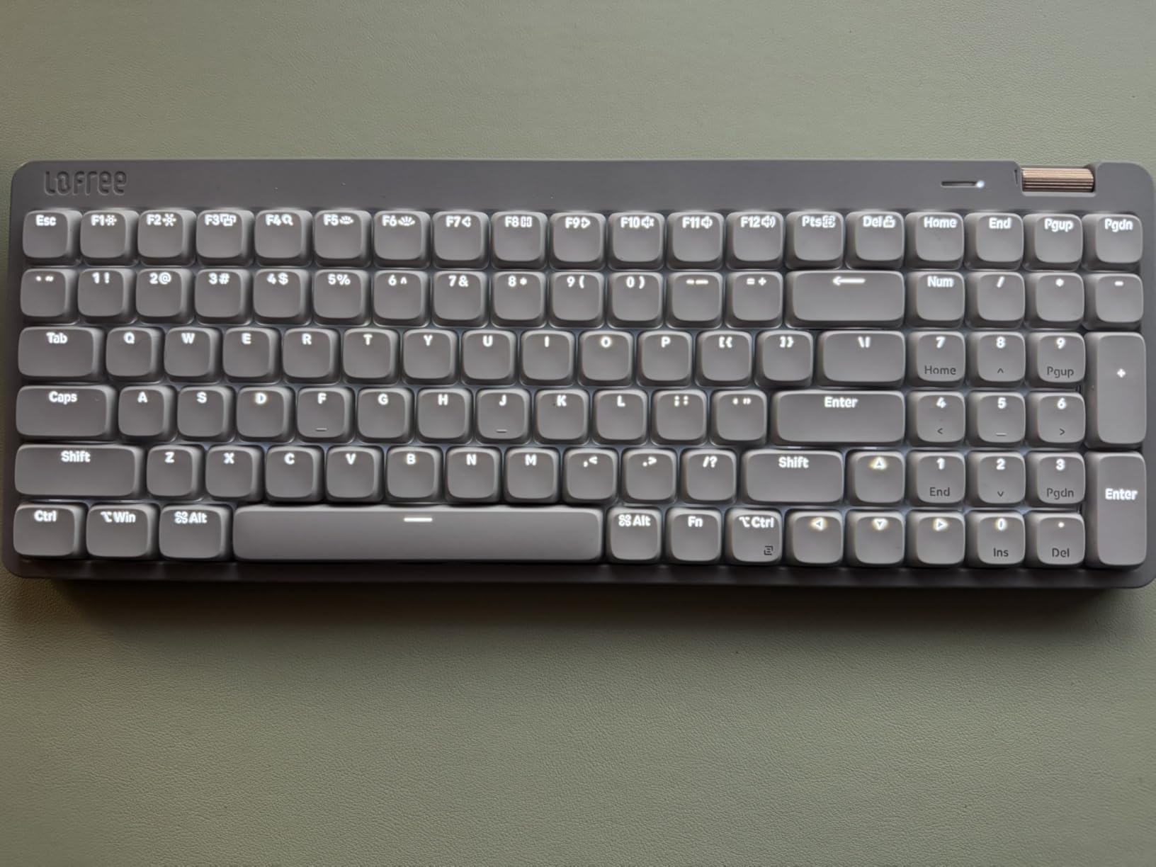 Flow Lite 100 Keys Low Profile Mechanical Keyboard, Swappable Rechargeable Wireless Keyboard with 2.4G Receiver, Bluetooth and Wired Connection for Windows, Mac/ Specter Linear Switches (Marble) customer photo 2