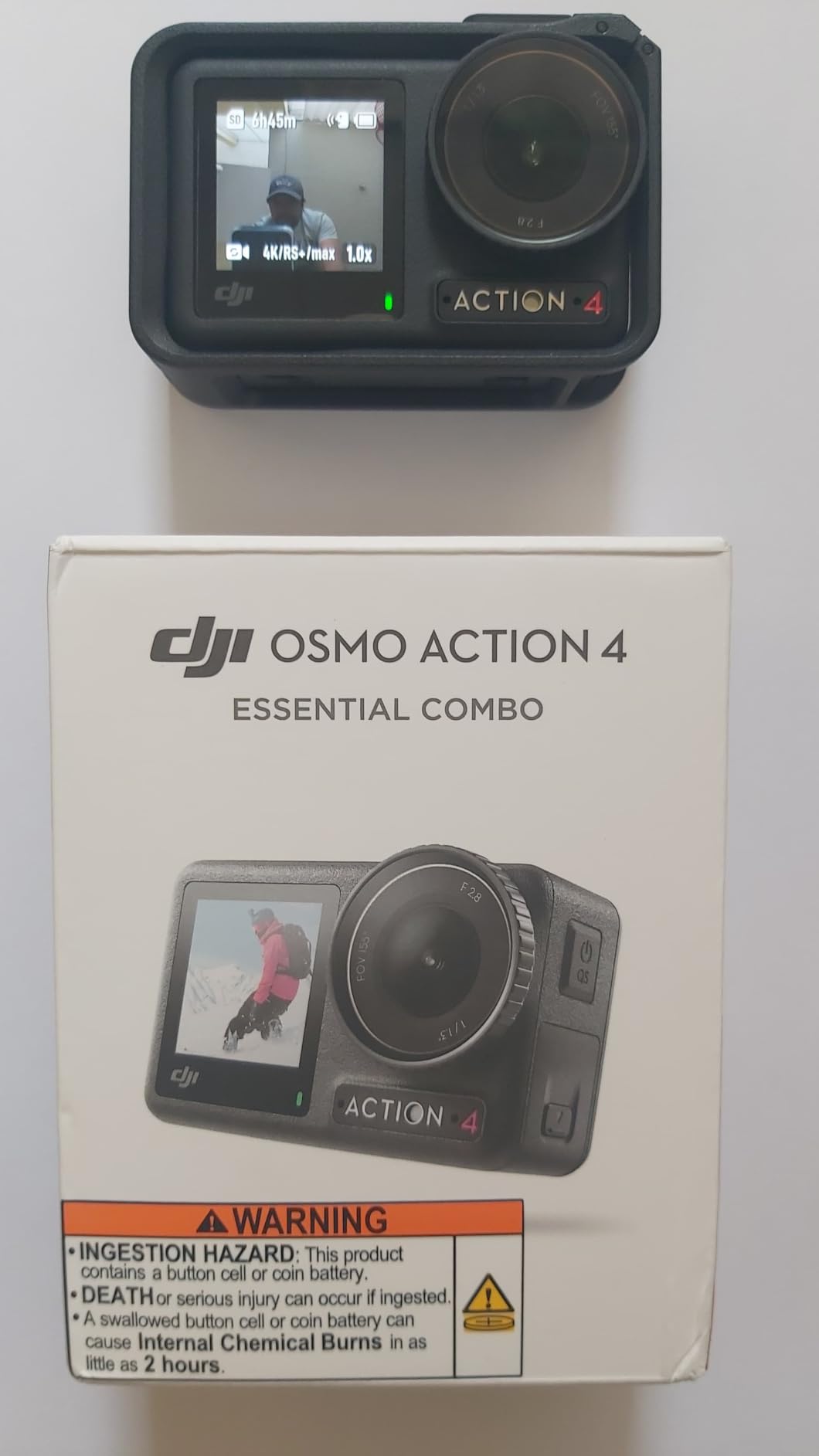 DJI Osmo Action 4 Essential Combo, Waterproof Action Camera Vlogging Camera customer photo 1