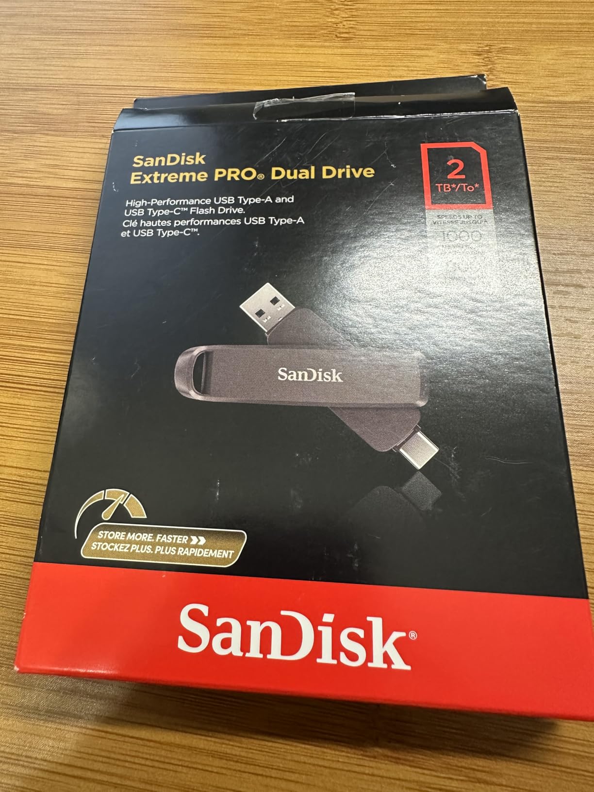 SANDISK 512GB Extreme PRO Dual Drive - Up to 1,000MB/s, USB Type-C, and USB Type-A, High-Performance Flash Drive - SDDDE1-512G-G46 customer photo 1