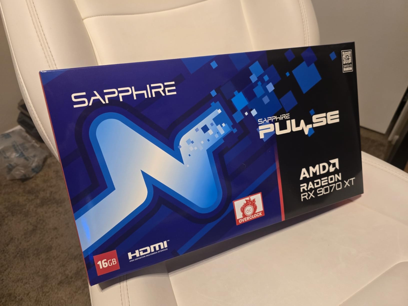 Sapphire 11348-03-20G Pulse AMD Radeon™ RX 9070 XT Gaming Graphics Card with 16GB GDDR6, AMD RDNA 4 customer photo 1