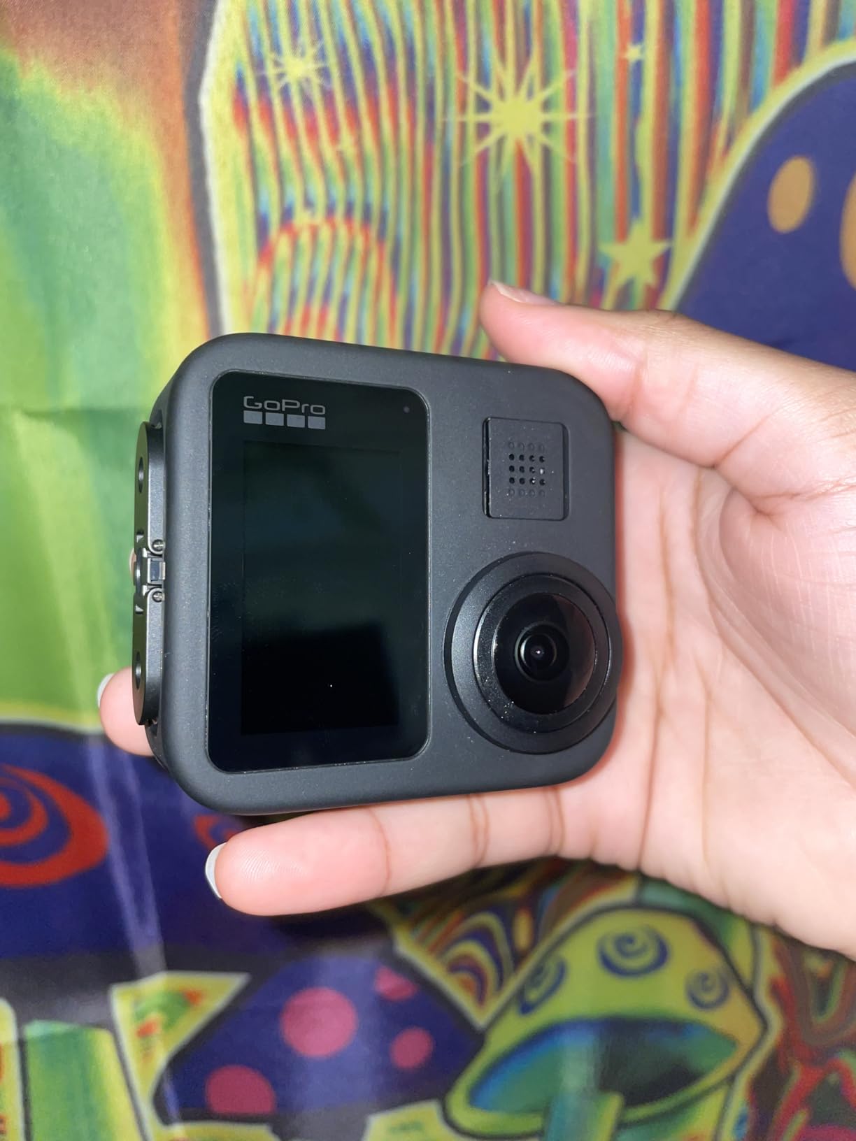 GoPro MAX — Waterproof 360 + Traditional Action Camera with Touch Screen Spherical 5.6K30 HD Video 16.6MP 360 Photos 1080p Live Streaming Stabilization customer photo 2