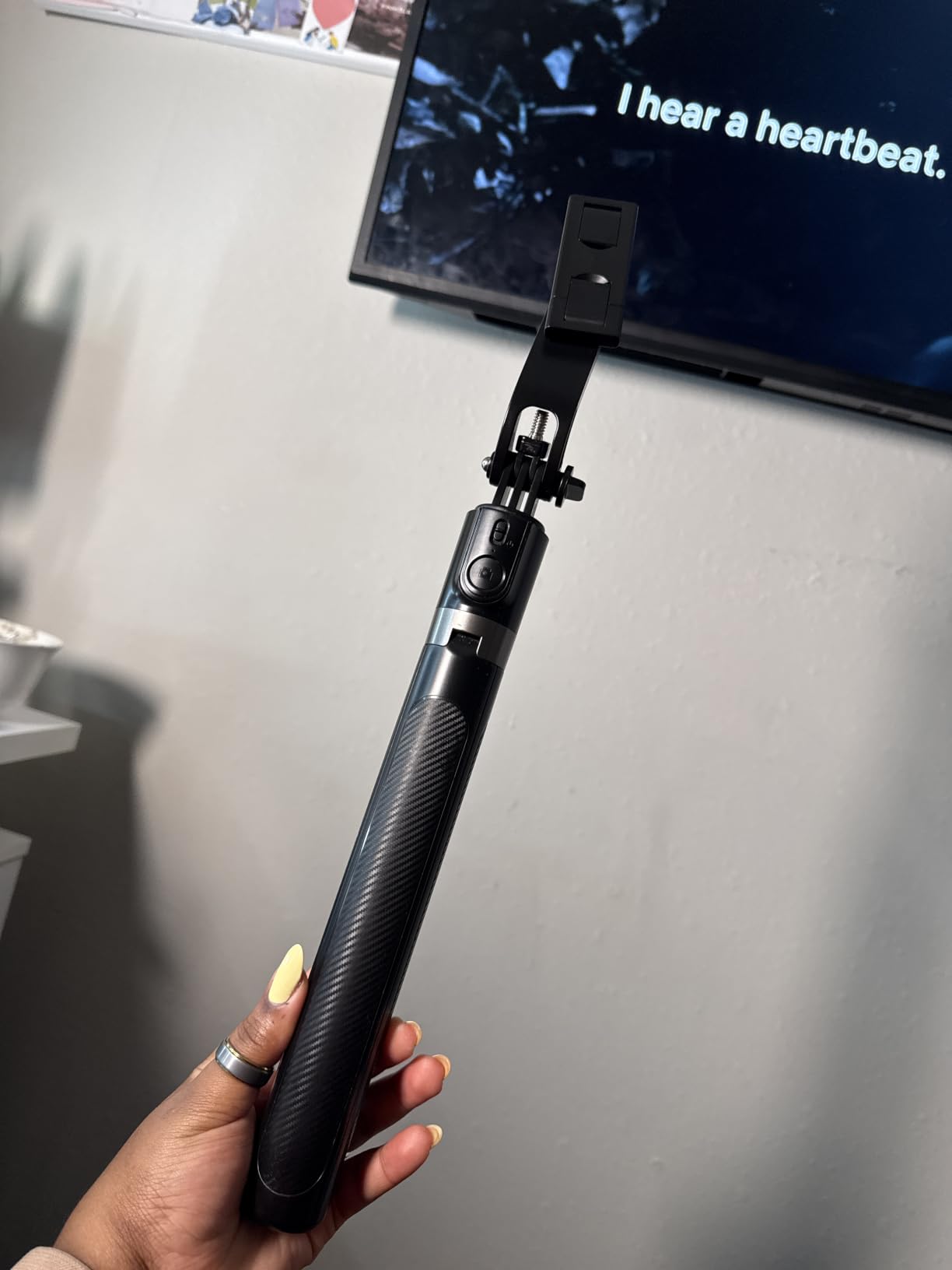 71” Phone Tripod & Selfie Stick, Portable All in One Extendable Cell Phone Tripod Stand, with Wireless Remote Control for iPhone/Samsung/Android/Camera customer photo 2