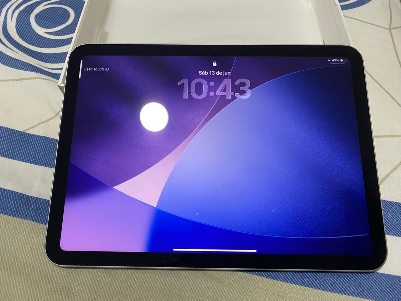 Apple iPad 11-inch: A16 chip, 11-inch Model, Liquid Retina Display, 128GB, Wi-Fi 6, 12MP Front/12MP Back Camera, Touch ID, All-Day Battery Life — Blue customer photo 2