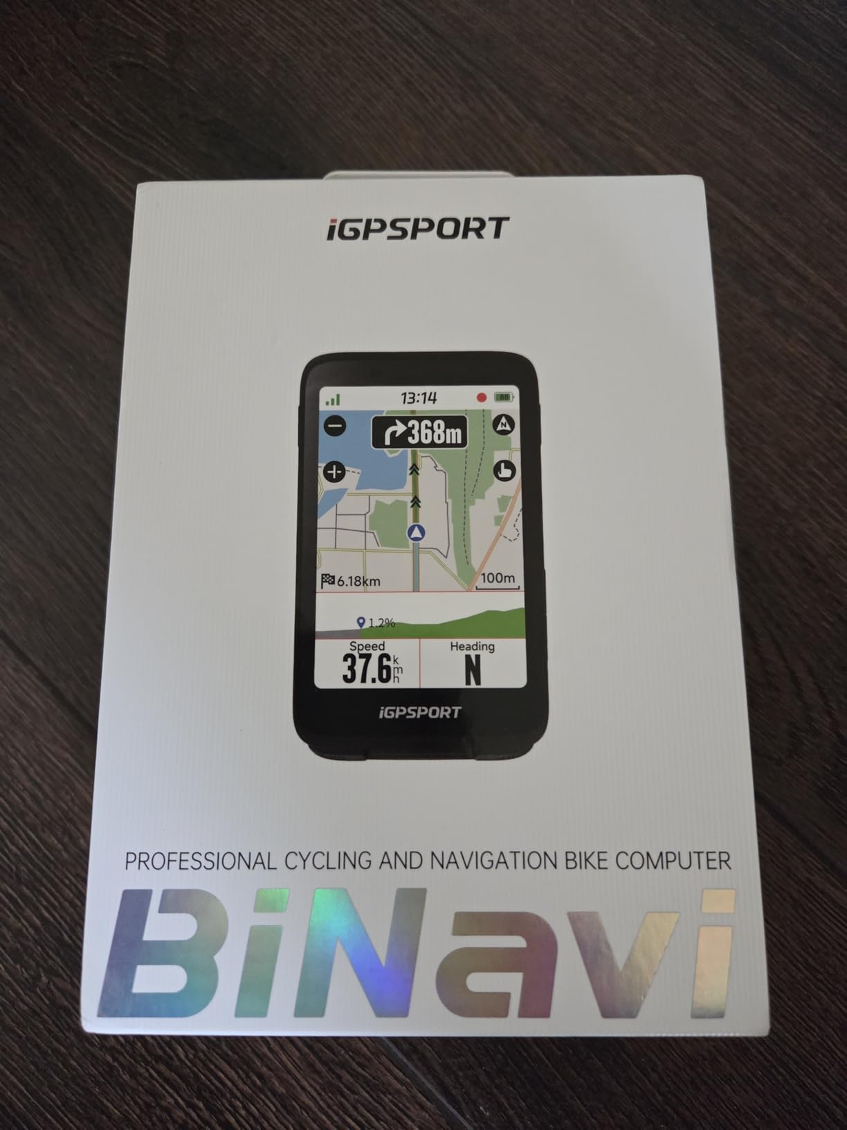 iGPSPORT BiNavi Bike Computer, 3.5‘’ Touch Screen Map Navigation Music Control Climb Tips, Wireless GPS Cycling Computer customer photo 1