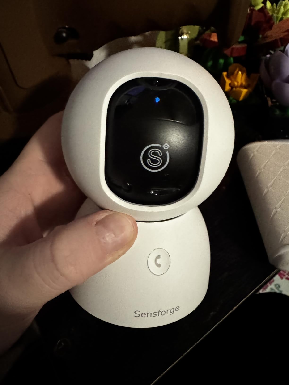 SensForge 2.5K Indoor Pan-Tilt Security Camera, 360° Dual-Band 2.4/5GB Wi-Fi Camera for Home, Free AI Human & Pet Detection, 64GB SD Card Included, Two-Way Talk, No Subscription Required(1, White) customer photo 1