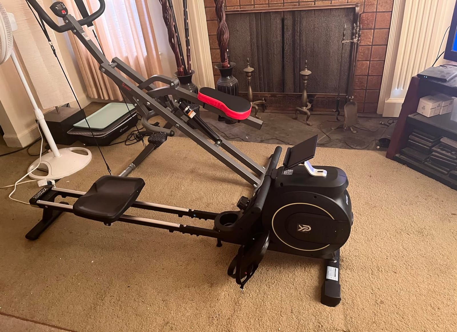 Rowing Machine for Home, 350 LB Capacity, 16-Level Silent Resistance, Magnetic Rowing Machines for Home Foldable, Full-Body Workout Compact Rowing Machine for Cardio & Strength with APP Support customer photo 1