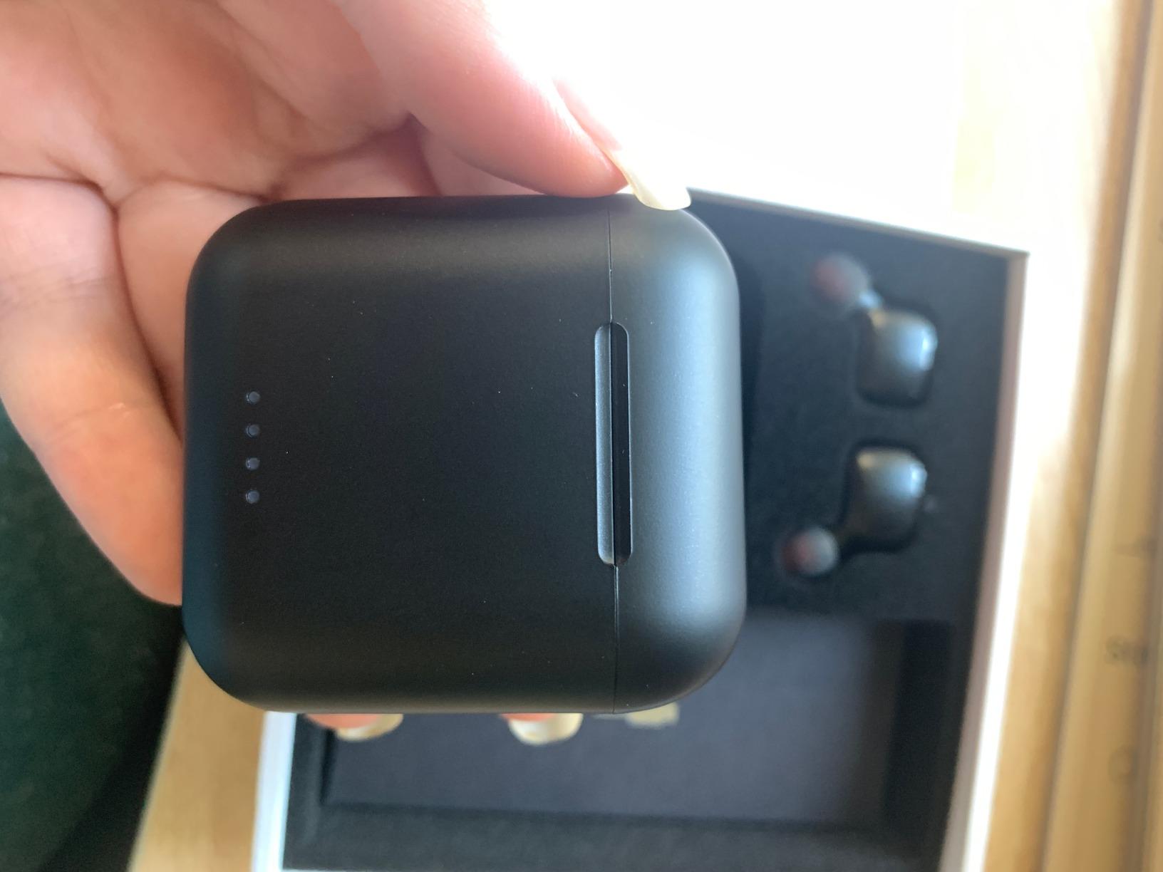 TOZO T6 Wireless Earbuds Bluetooth 5.3 Stereo Sound in Ear Headphones | 50H Playtime Wireless Charging Case App Customizable EQs IPX8 Waterproof Earphones Dark Black customer photo 2