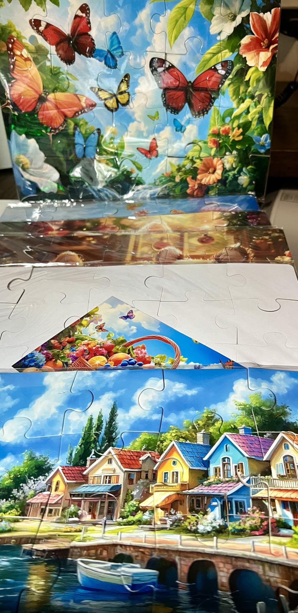 6 Pack 20 Piece Large Piece Puzzles for Seniors, Easy Grip Set customer photo 2