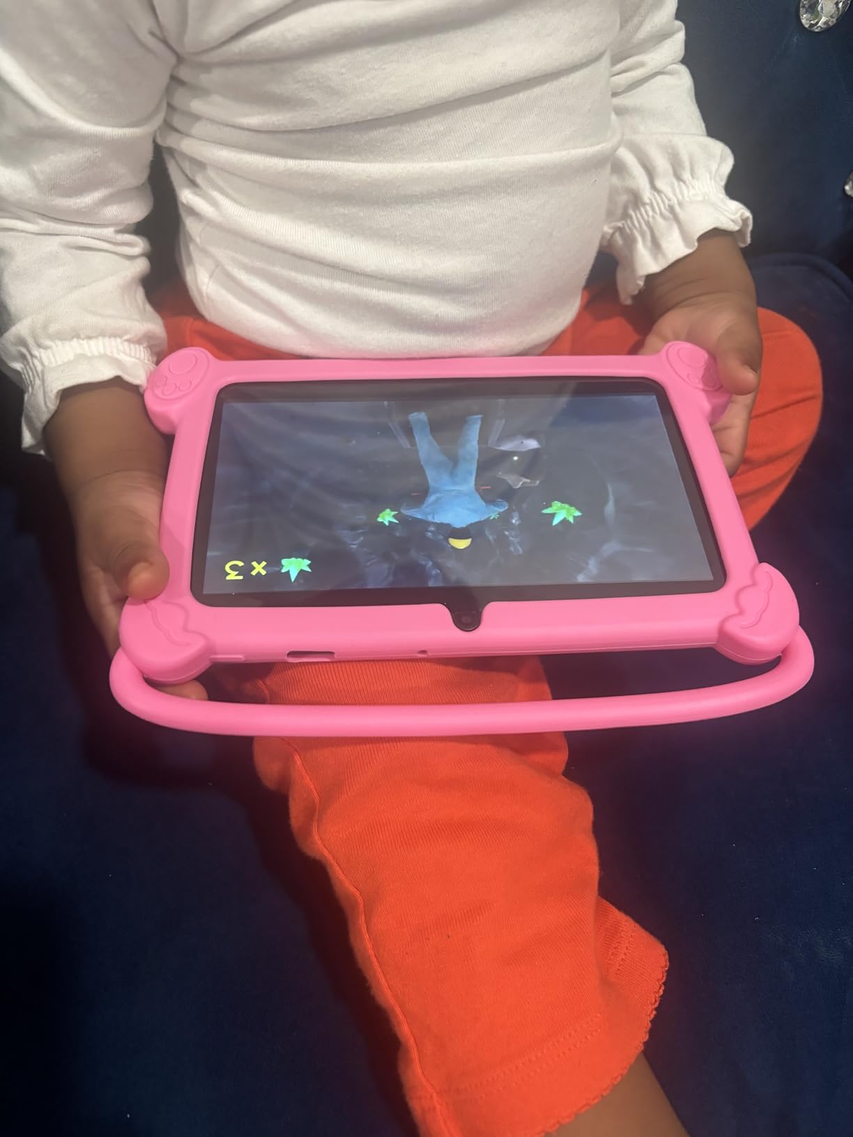 Kids Tablet 7 inch 3-9 for Kids,32GB ROM Toddler with Shockproof Case,Kids Android Software Installed Netflix,YoutTube, aiwawa Apps Parent Controls,Dual Camra, WiFi,FM, GPS (Pink) customer photo 2