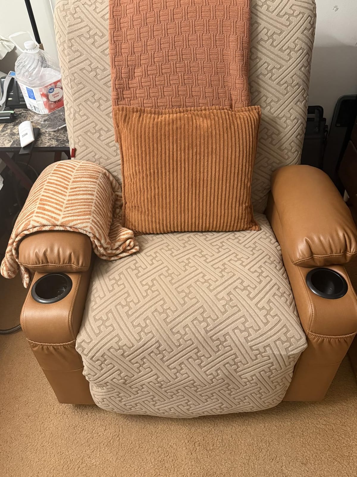 Dual Motor Power Lift Recliner for Elderly with Massage and Heat, Camel customer photo 1