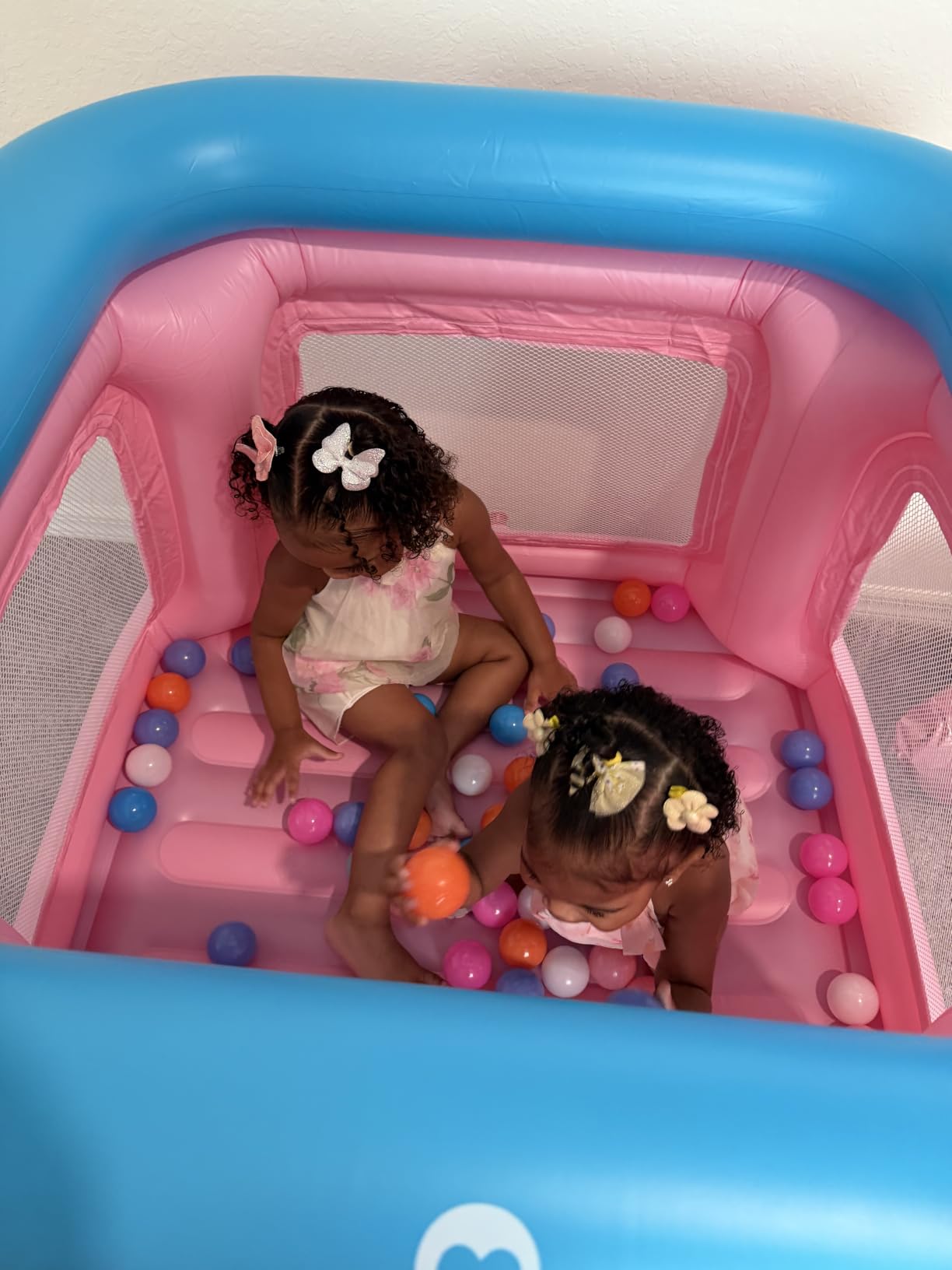 QPAU 3-in-1 Inflatable Bounce House with Pump for Toddlers 1-3 customer photo 2