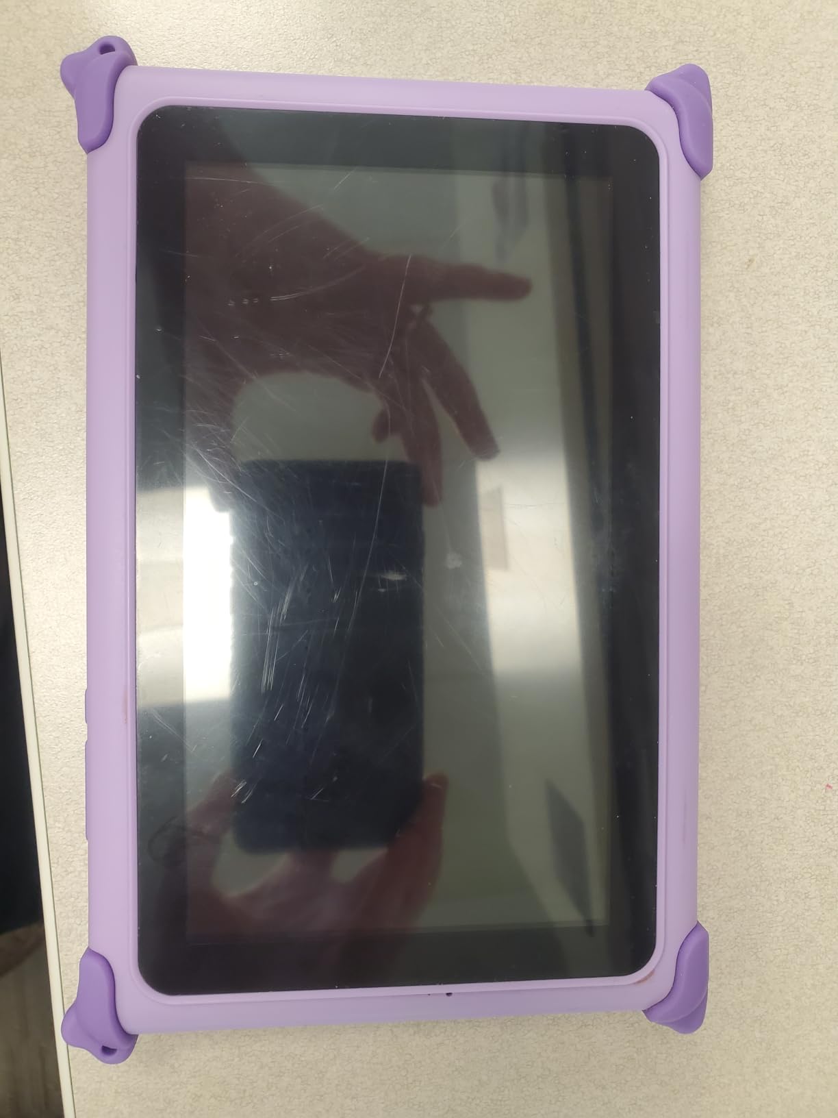 Kids Tablet 7 inch Tablet for Kids 3-12 32GB Toddler Children's Tablets with WiFi, YouTube, Baby Tablets with Shockproof Case, IPS Screen Parental Control GMS Education Games for Girls Boys (Purple) customer photo 1