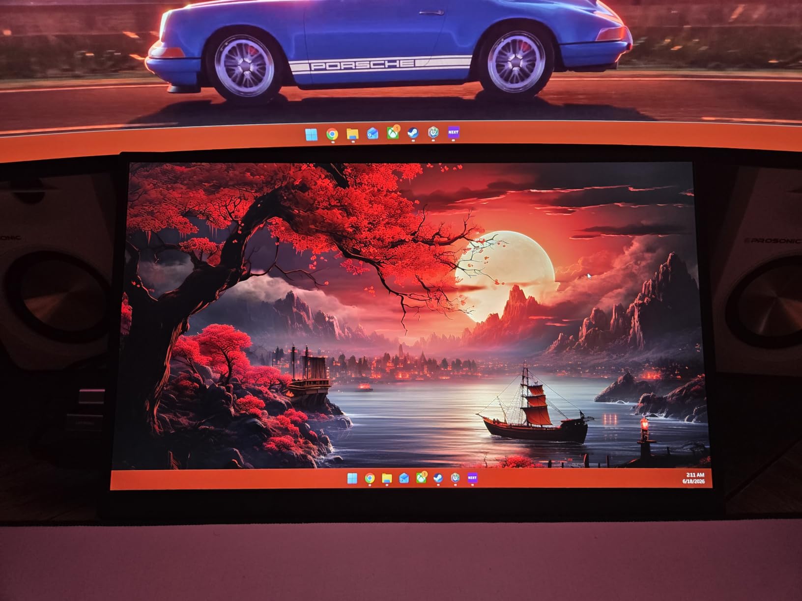 kksmart Portable Monitor for Laptop MacBook Surface PC Xbox PS5, Travel Monitor Second Screen for Laptop, HDMI USB-C VESA Compatible Built-in Speaker, 15.6inch customer photo 1