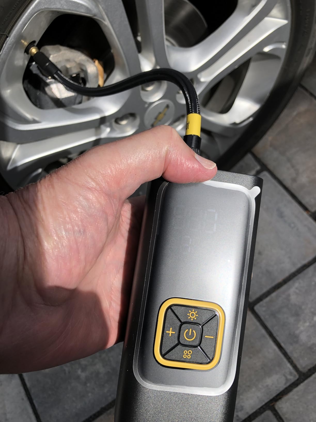 Lamicall Car Tire Inflator Portable Air Compressor, 4X Faster, 150 PSI customer photo 1