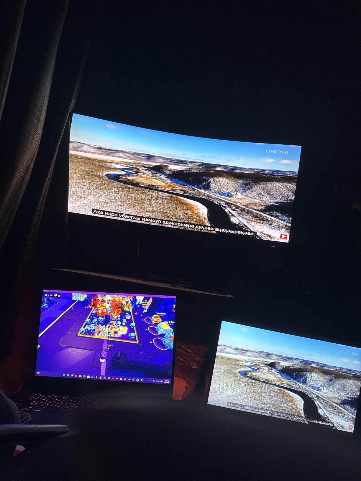 Amzfast 49 Inch Curved Monitor 120Hz DQHD (5120x1440) Ultrawide Gaming Monitor, 120% sRGB, 1500R, 1ms MPRT, HDR, Adaptive Sync, PIP/PBP, Height Adjustable, HDMI 2.0/DP 1.4, VESA 75x75, AMZG49C7U customer photo 2