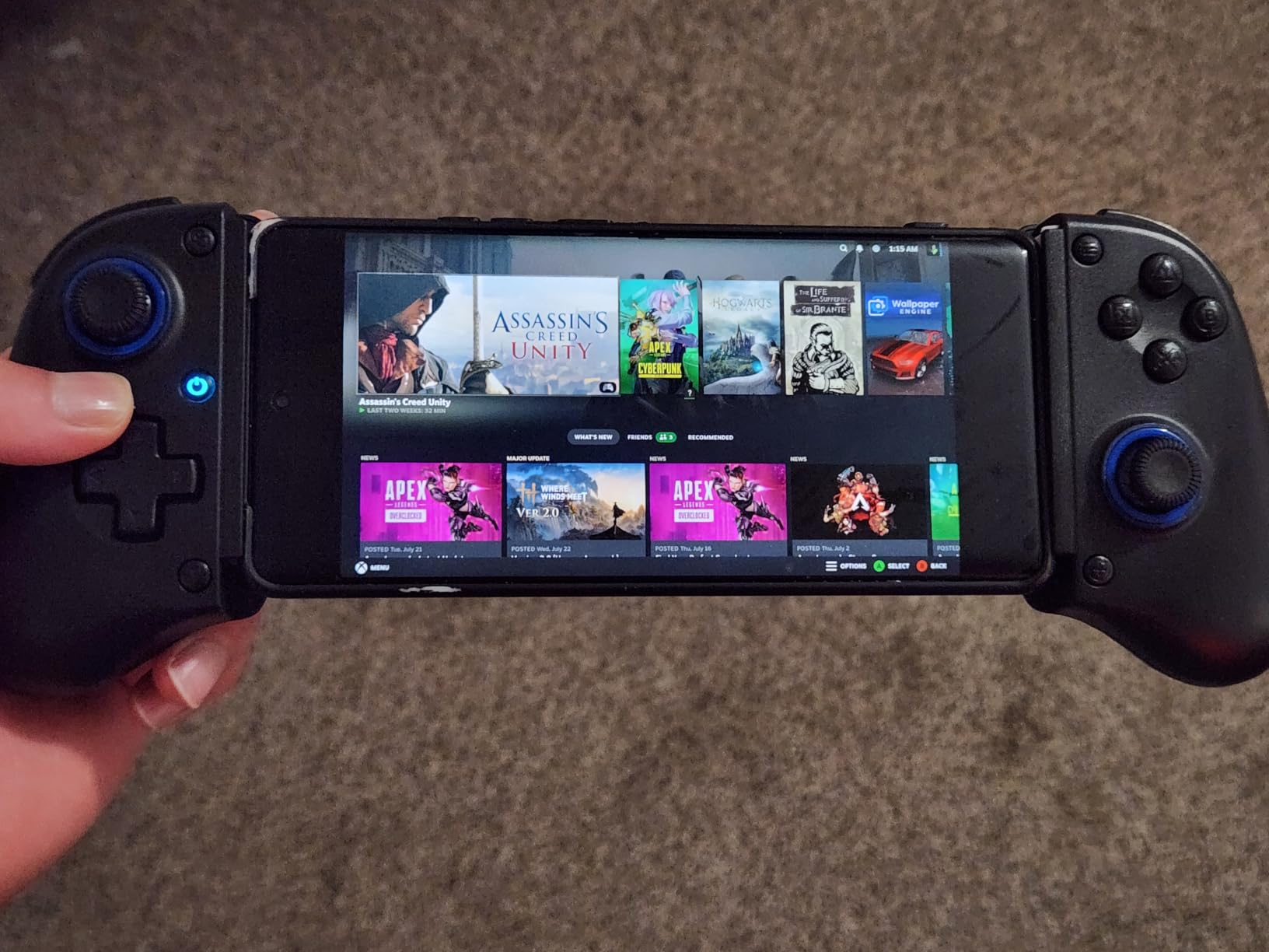 Bluetooth Mobile Game Controller for Nintendo Switch 2 & iOS & Android & Tablets, Wireless Gamepad Grip with Hall Effect Trigger Joystick, Ergonomic Phone Controller for iPhone, iPad Pro, Samsung customer photo 1