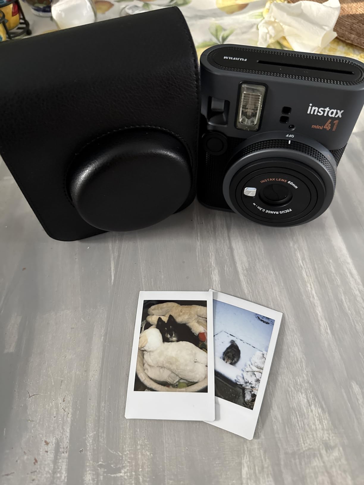 Fujifilm Instax Mini 41 Instant Film Camera Black + 20 Instax Instant Film Prints Bundle customer photo 1