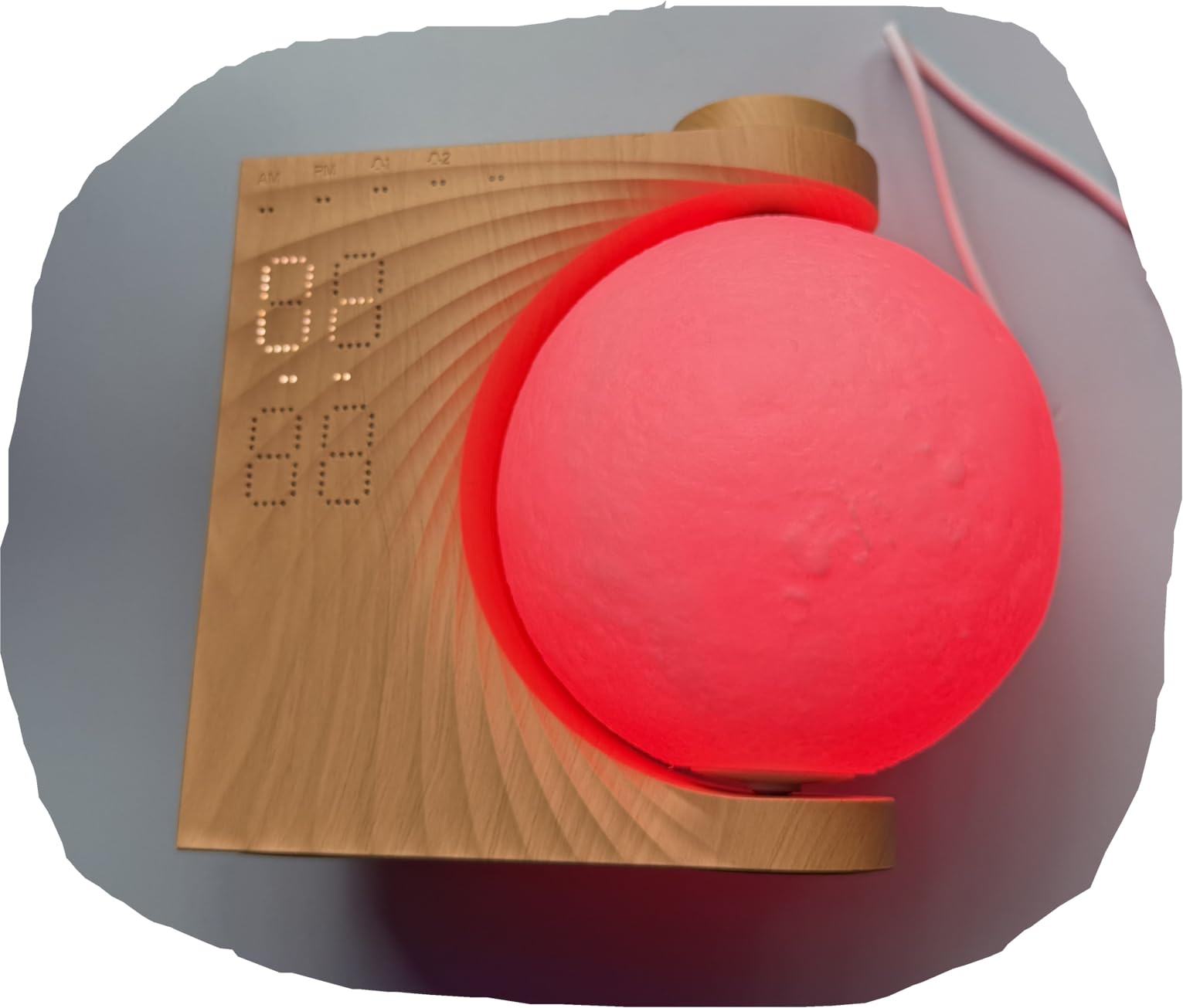 RETEYUNG Sunrise Alarm Clocks Sound Machine Moon Lamp for bedrooms customer photo 1