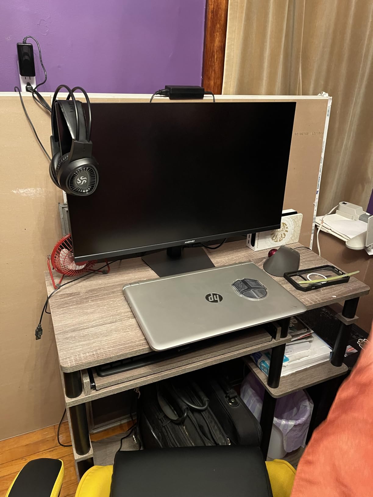 Amzfast 24 Inch Gaming Monitor 200Hz FHD 1080p Computer Monitor, 1ms Adaptive Sync, 3000:1, 129% sRGB, HDR Display, Eye Care, VESA 75x75, Metal Stand, HDMI 2.0 | DP 1.4, AMZG24X1 customer photo 1