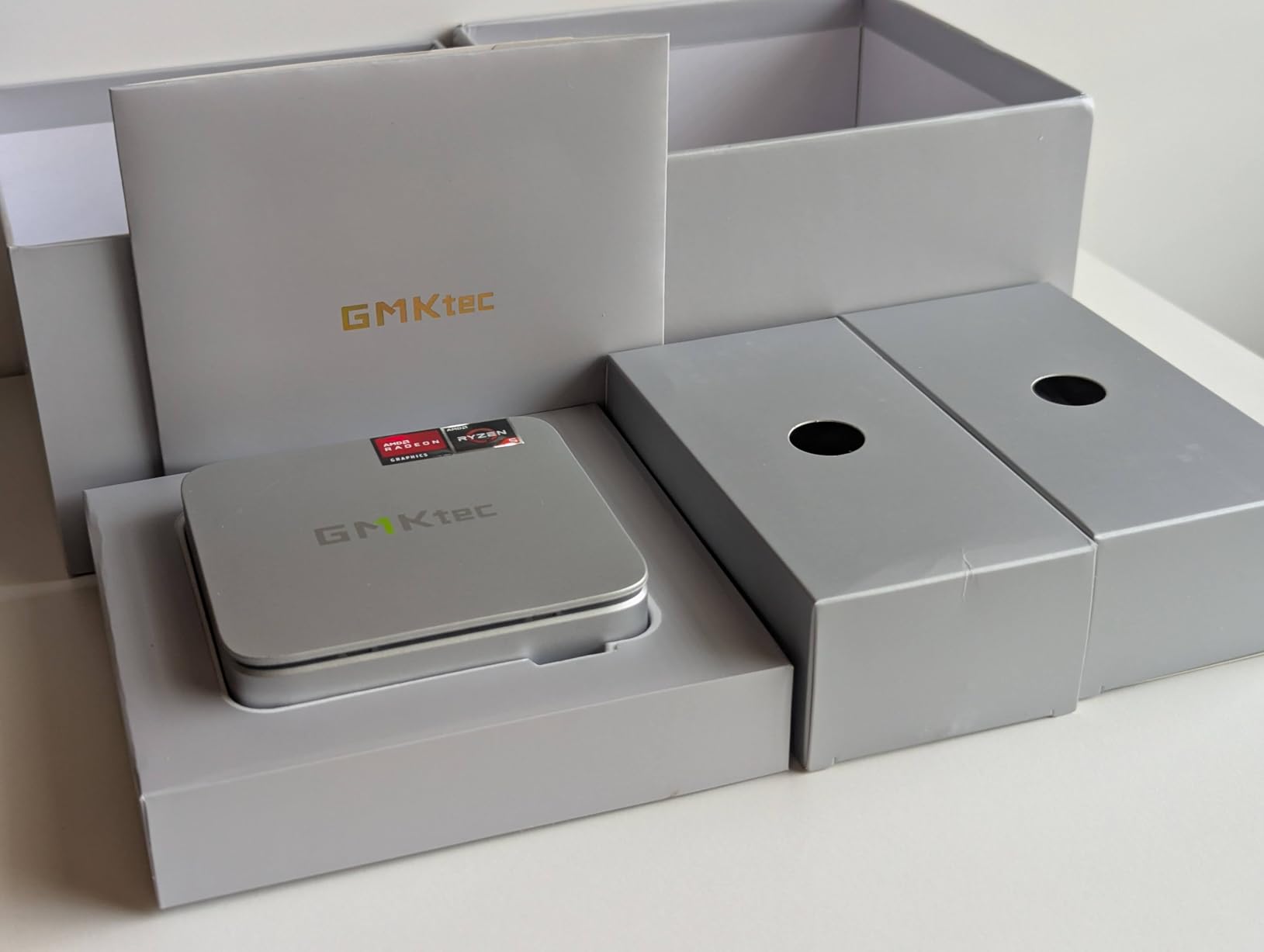 GMKtec G10 Mini PC Computer, Ryzen 5 3500U (Beats 4300U/N150/3300U), 16GB RAM 512GB SSD 2.5GbE NIC LAN Desktop Office Home Business HTPC, Triple 4K Display, WiFi, BT, USB-C, DP, Type-C PD, HDMI 2.1 customer photo 1