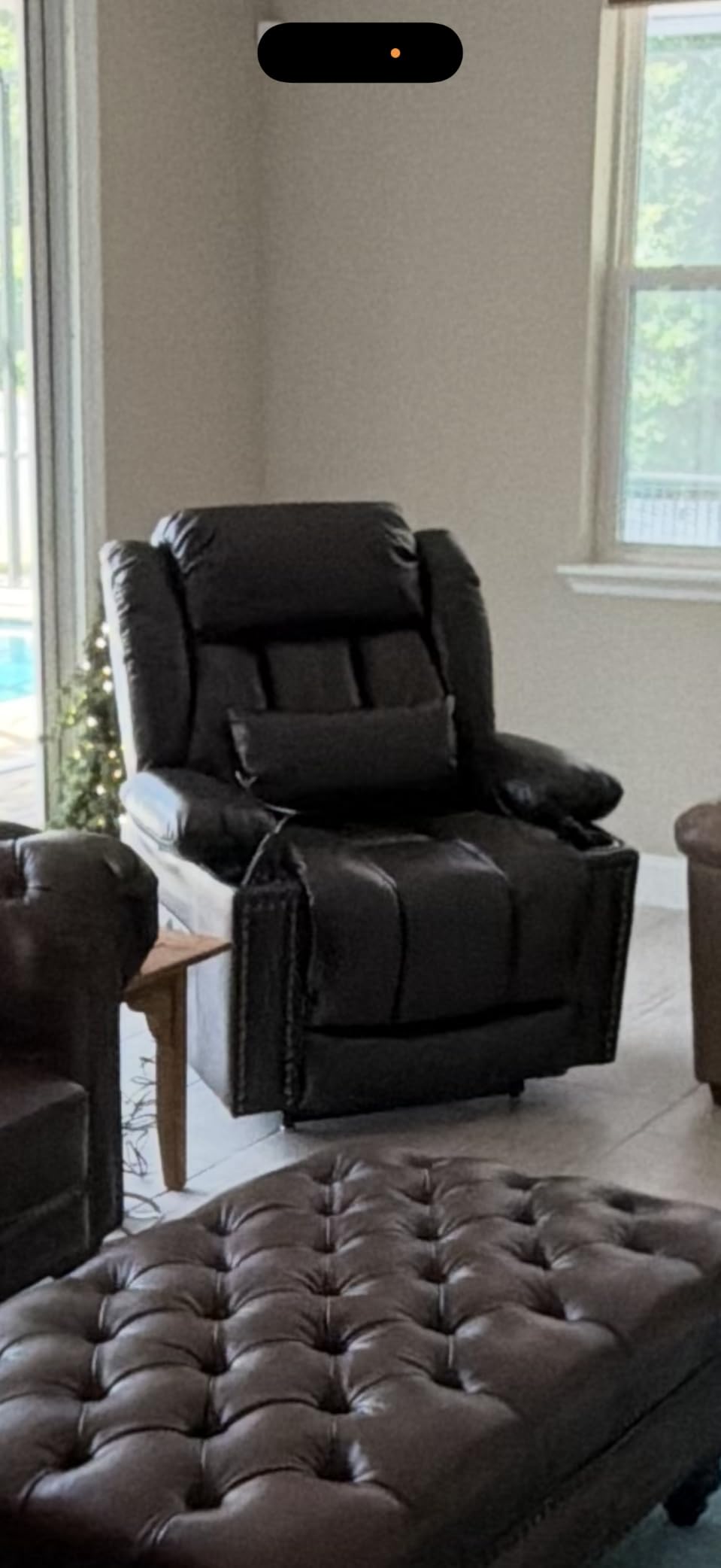 Dual Motor Infinite Position Lay Flat Power Lift Recliner Chair for Elderly customer photo 1