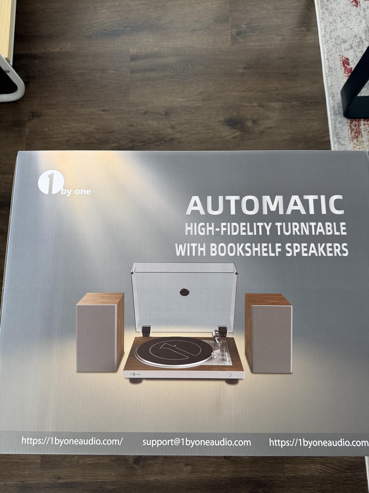 1 BY ONE Fully Automatic Record Player with Speakers, HiFi Vinyl Turntable customer photo 1