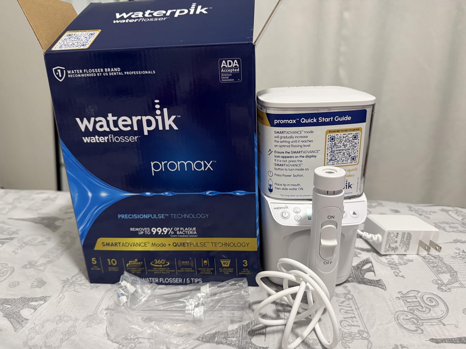 Waterpik Promax Countertop Water Flosser, SmartAdvance, 10 Settings, 5 Tips customer photo 1
