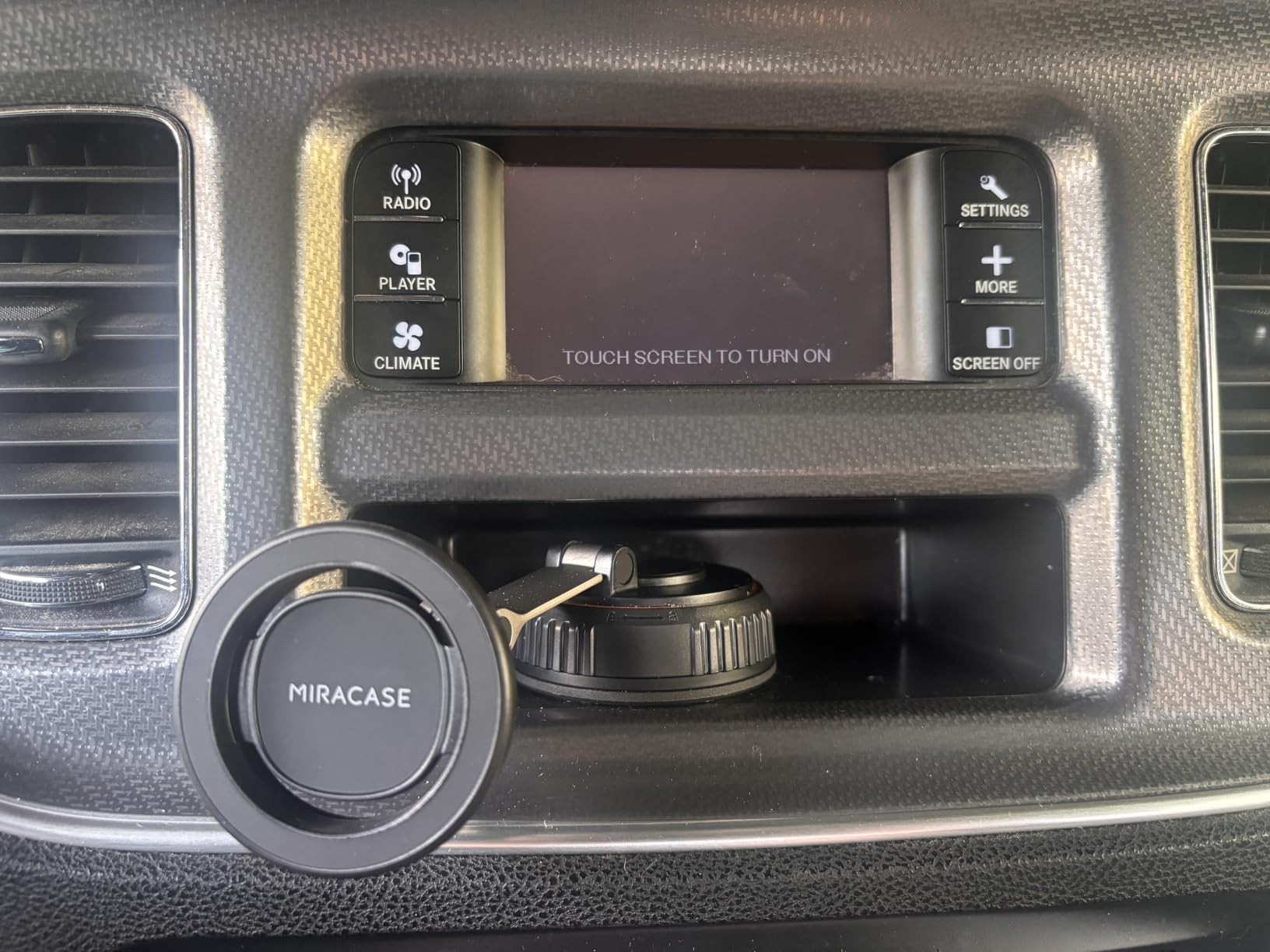 Miracase for MagSafe Car Mount[3600gf Strong Magnet & 89+LBS Suction Base]Vacuum Magnetic Phone Holders for Your Car, 360° Adjustable Dashboard & Windshield Mount with Dash Accents for All Smartphones customer photo 1