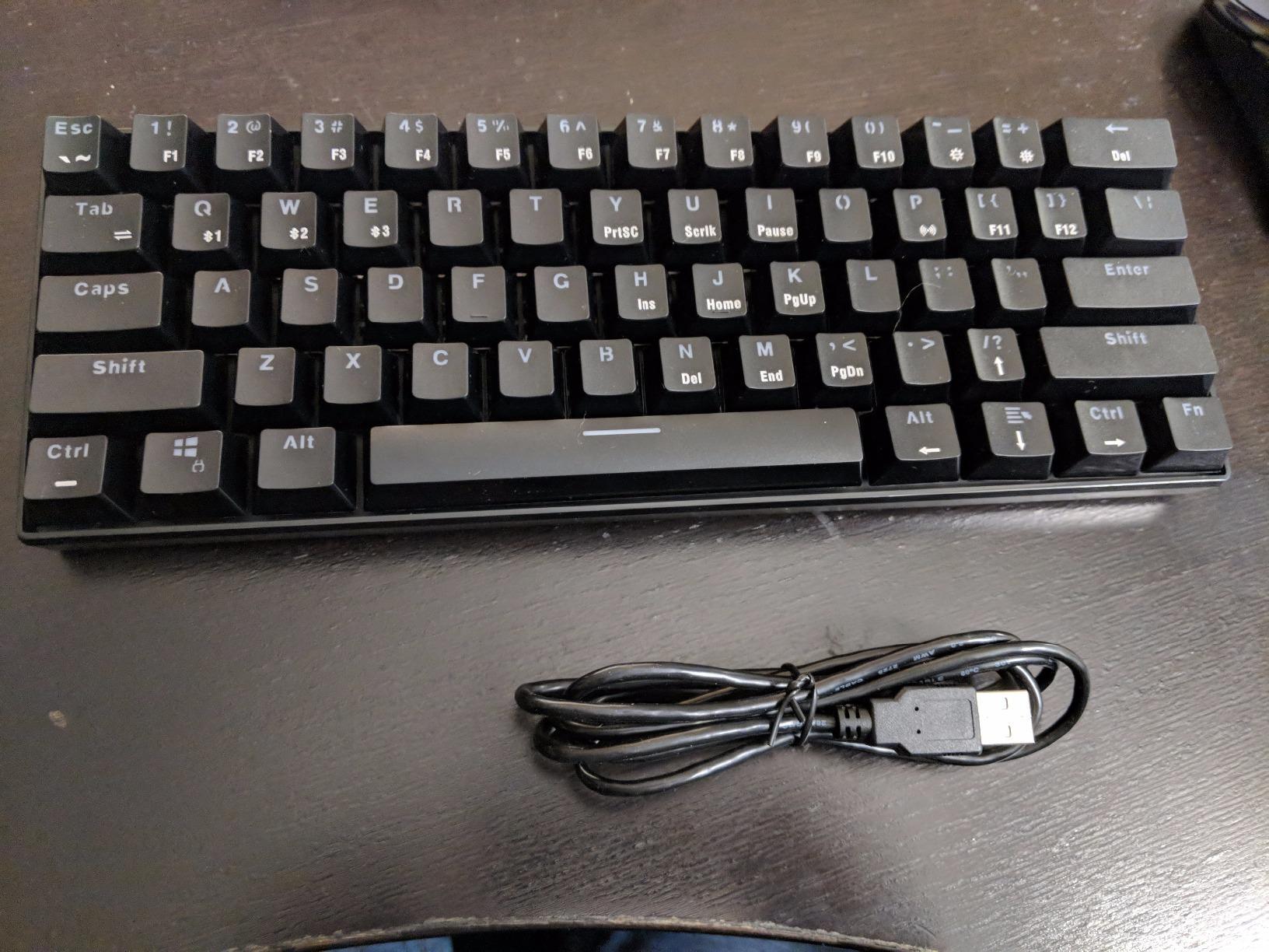 RK ROYAL KLUDGE RK61 Wireless 60% Mechanical Keyboard, Mini Portable Size customer photo 1