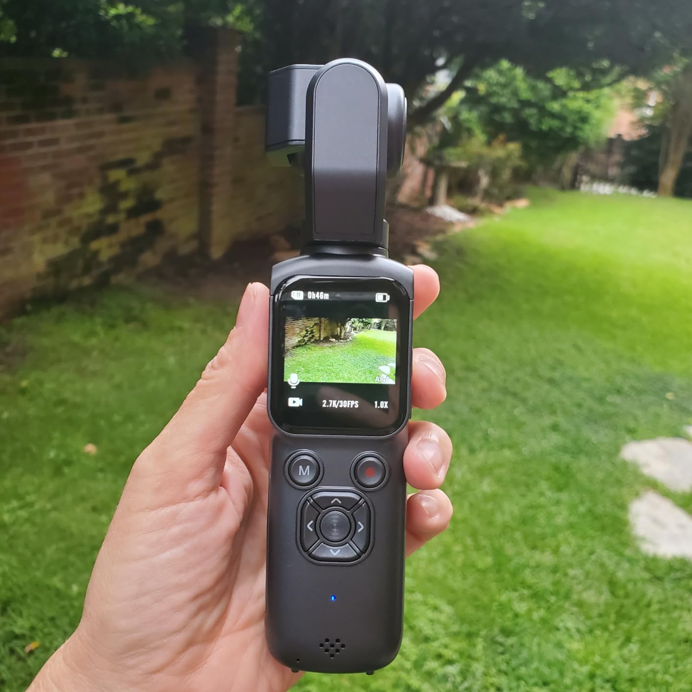 4K Vlogging Camera, Pocket Digital Camera, 330° Rotating Lens | Auto subject framing and WiFi sharing for YouTube, TikTok and travel, includes 16GB card, mini tripod and carrying bag customer photo 1