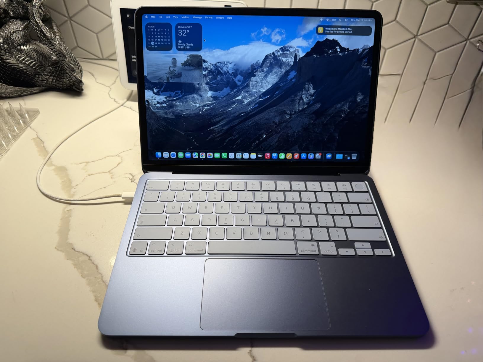 Apple 2026 MacBook Neo 13-inch Laptop with A18 Pro chip: Built for AI and Apple Intelligence, Liquid Retina Display, 8GB Unified Memory, 512GB SSD Storage, 1080p FaceTime HD Camera, Touch ID; Indigo customer photo 2