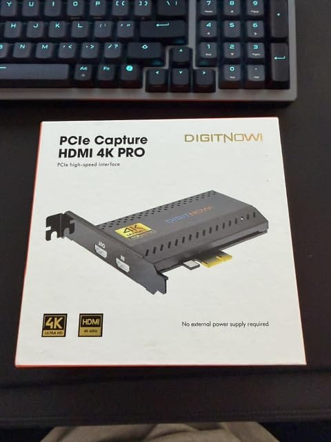 VIXLW 4K Internal Capture Card, PCIe Capture Card, HDMI, 4K60 Passthrough, Ultra-Low Latency for Streaming & Recording, for PS4,PS5, Xbox, in OBS, YouTube, Single & Dual PC Setups, Black customer photo 1