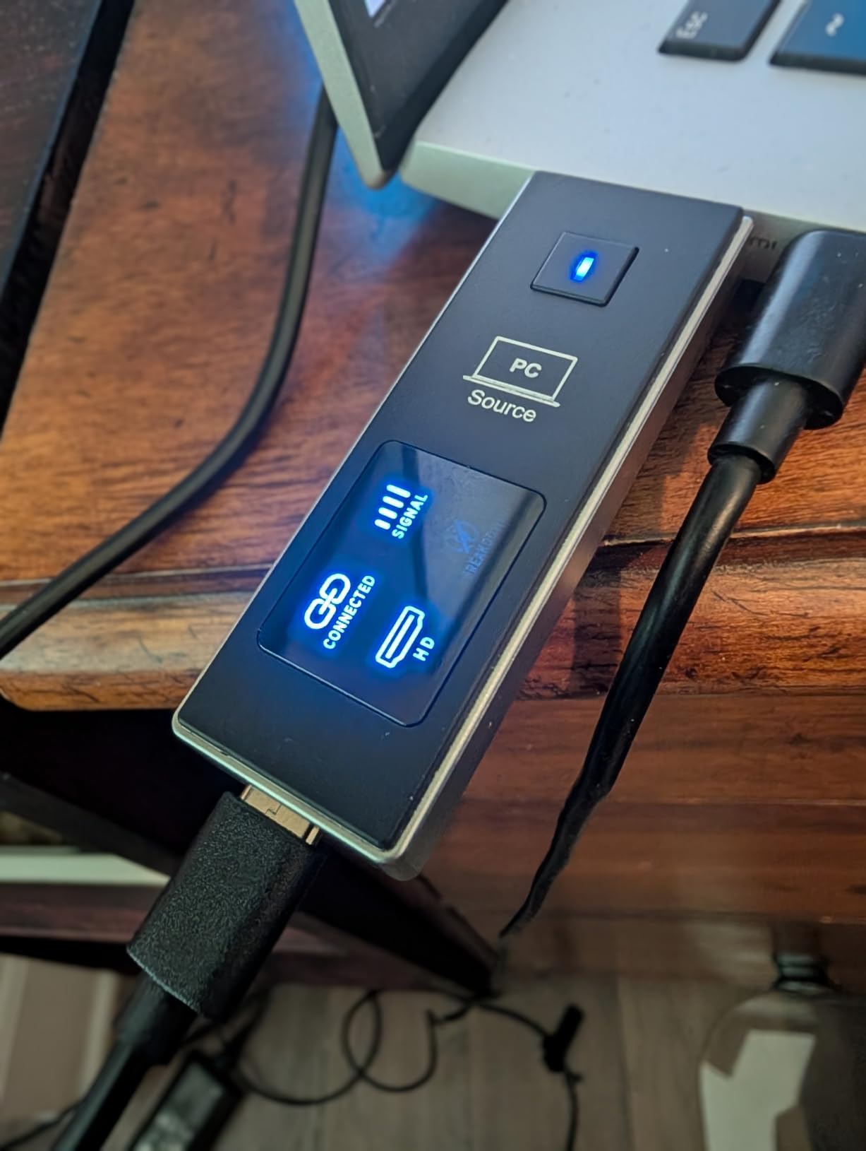 2026 New Wireless HDMI Transmitter and Receiver, 360FT/110M Extender 4K Decode 1080P@60Hz Output with LED Display, Plug&Play 5.8+2.4G Streaming Video/Audio from PC/Laptop/TV Box to Monitor customer photo 2