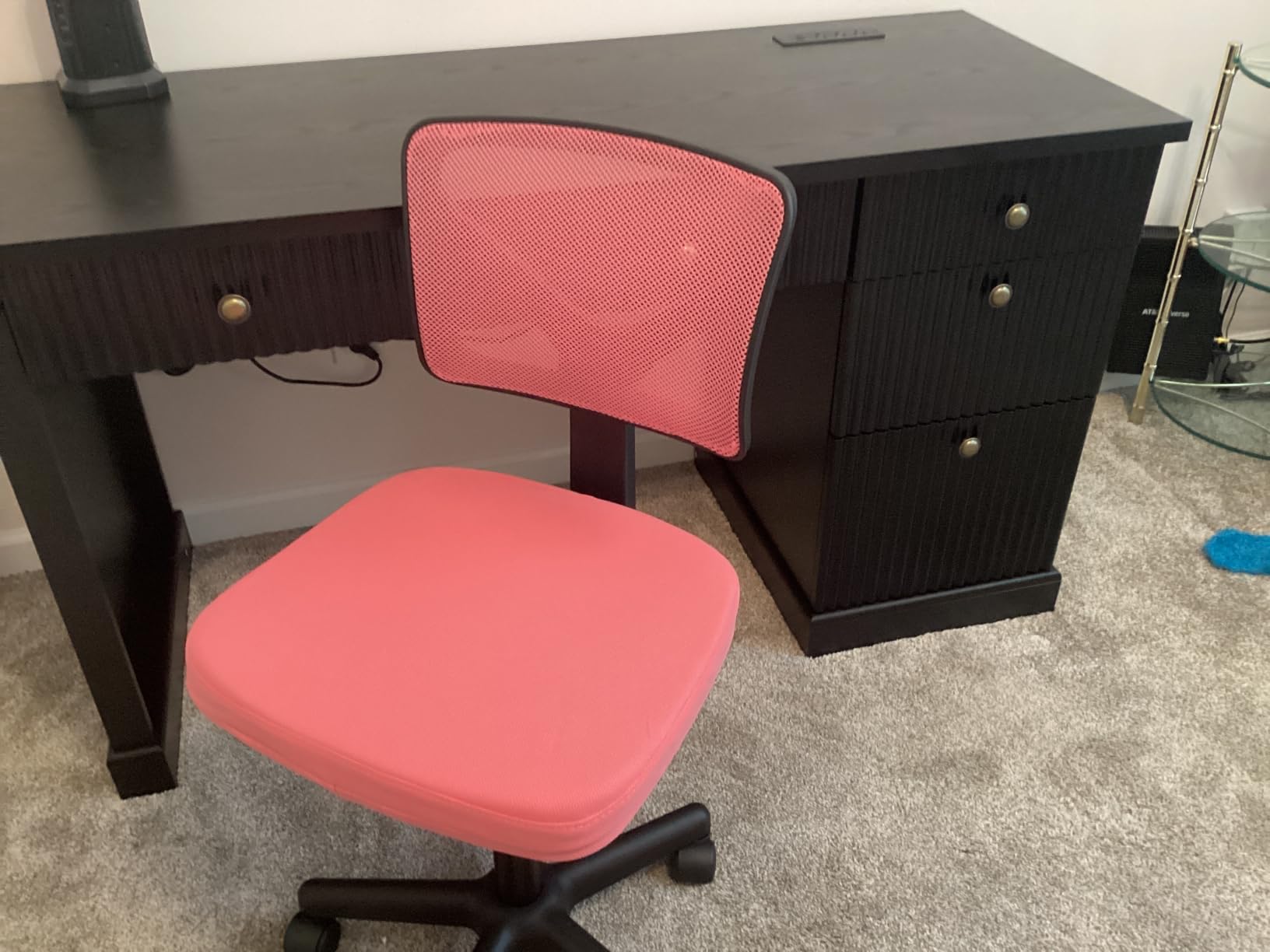 Sweetcrispy Small Armless Desk Chair, Mesh Rolling Office Chairs customer photo 2