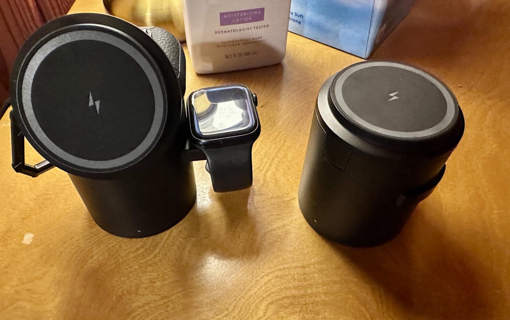Foldable Magnetic 3 in 1 Wireless Charger Stand for iPhone Watch AirPods customer photo 1