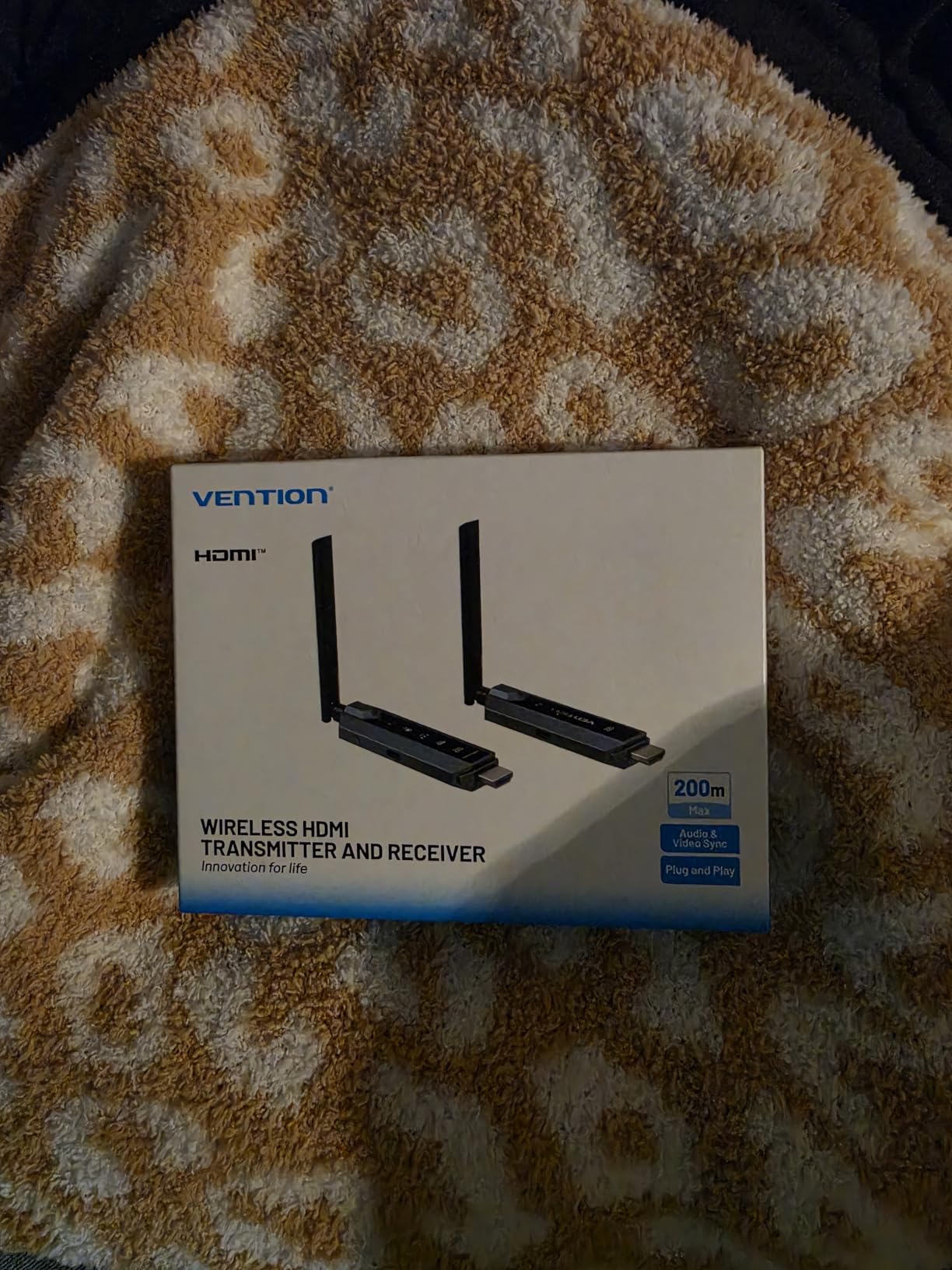 VENTION Wireless HDMI Transmitter and Receiver 656FT with LED Screen, Up to 6 RXs, Heat-Control, Plug & Play Wireless HDMI Extender Kit 4K Decode to Monitor from PC/Projector/TV Box(1TX+1RX) customer photo 2