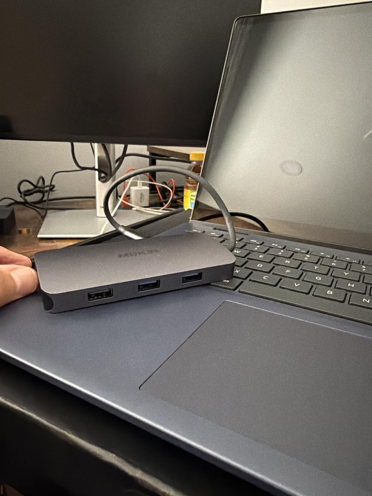MOKiN Docking Station Dual Monitor with 2 HDMI/Built in 160W Power customer photo 2