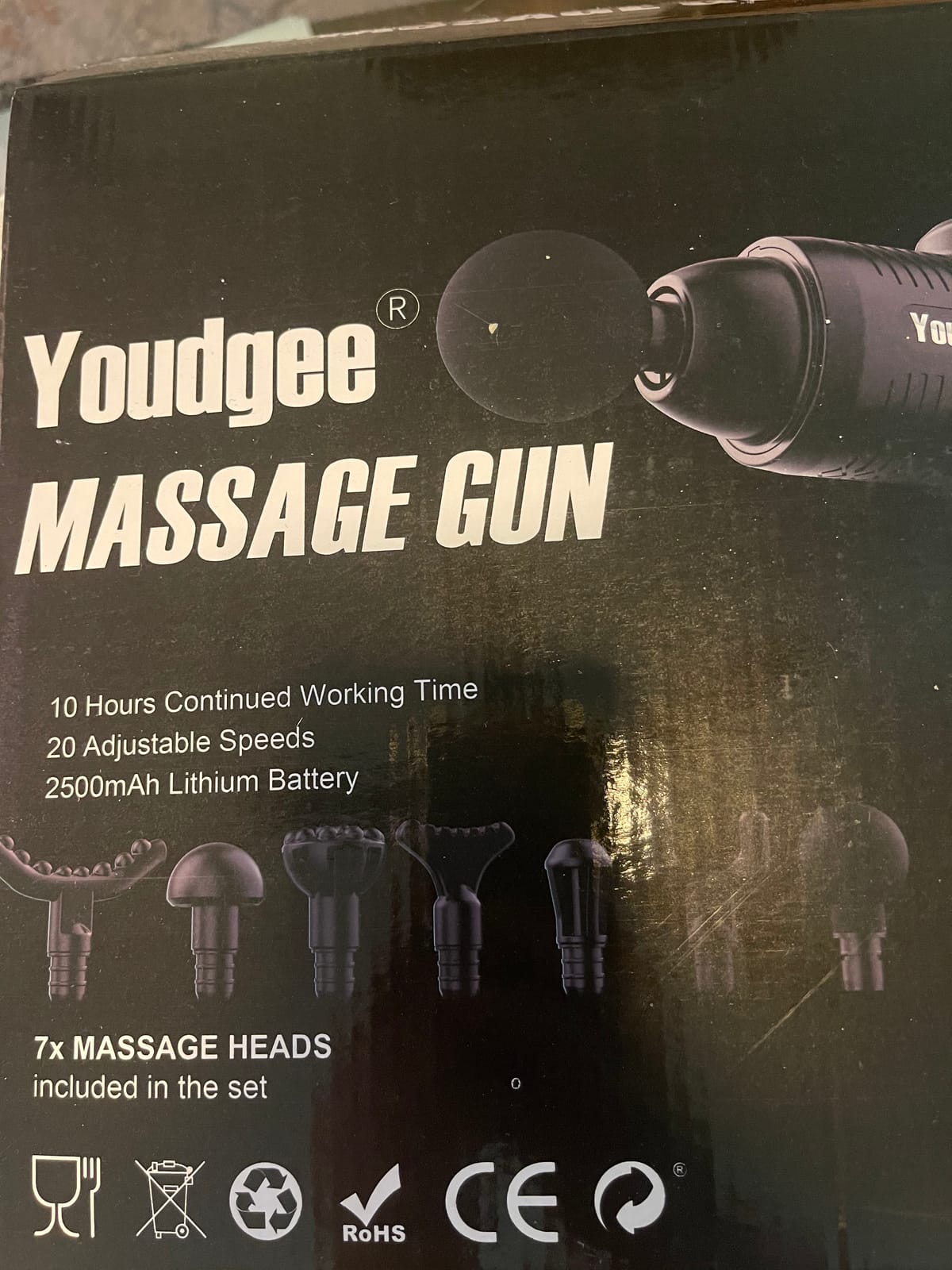 Massage Gun, Deep Tissue Percussion Massager 30 Speeds for Pain Relief customer photo 1