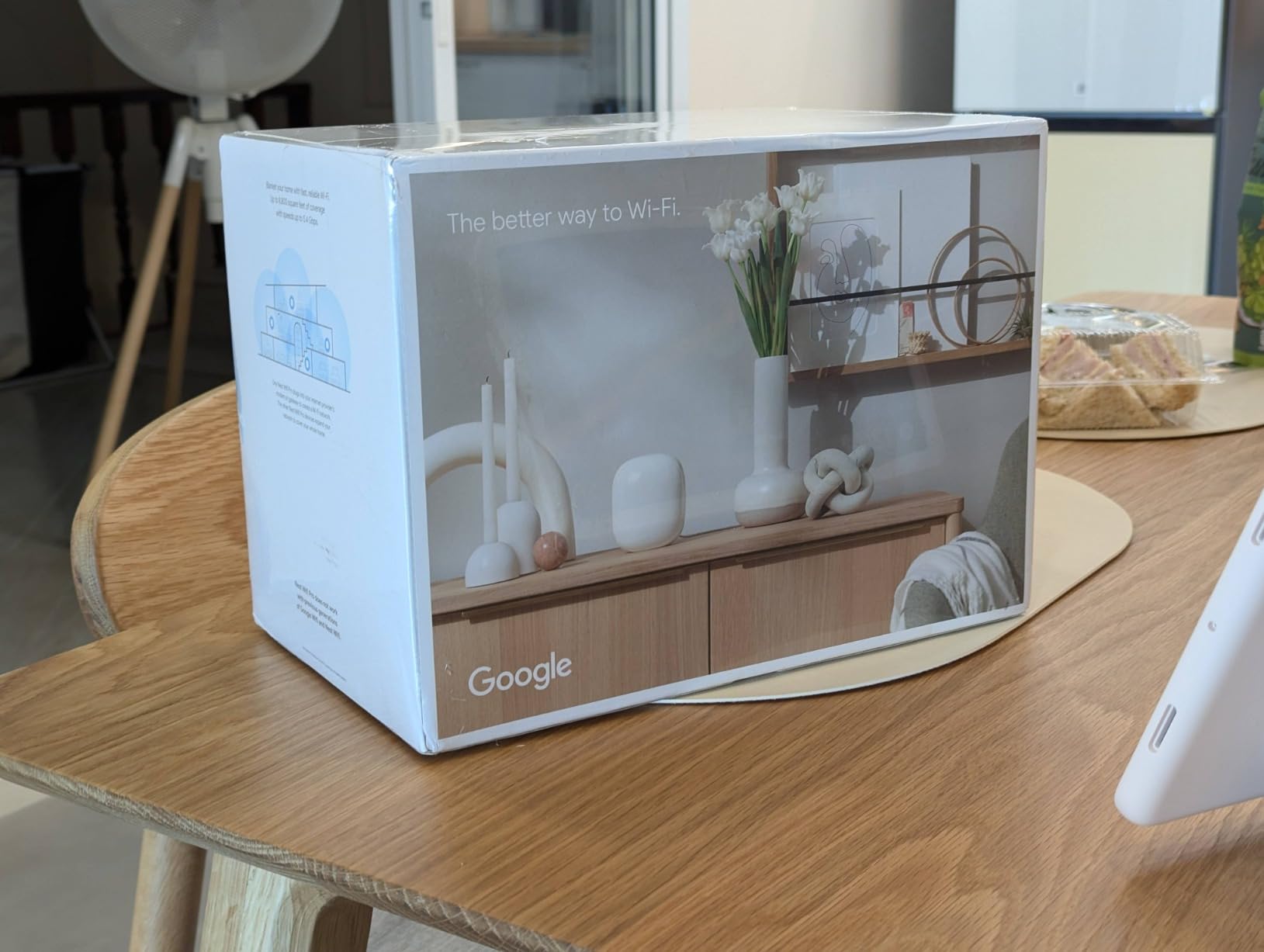 Google Nest WiFi Pro - Wi-Fi 6E - Reliable Home Wi-Fi System with Fast Speed and Whole Home Coverage - WPS - Mesh Router - Non-Retail Packaging - Fog customer photo 2