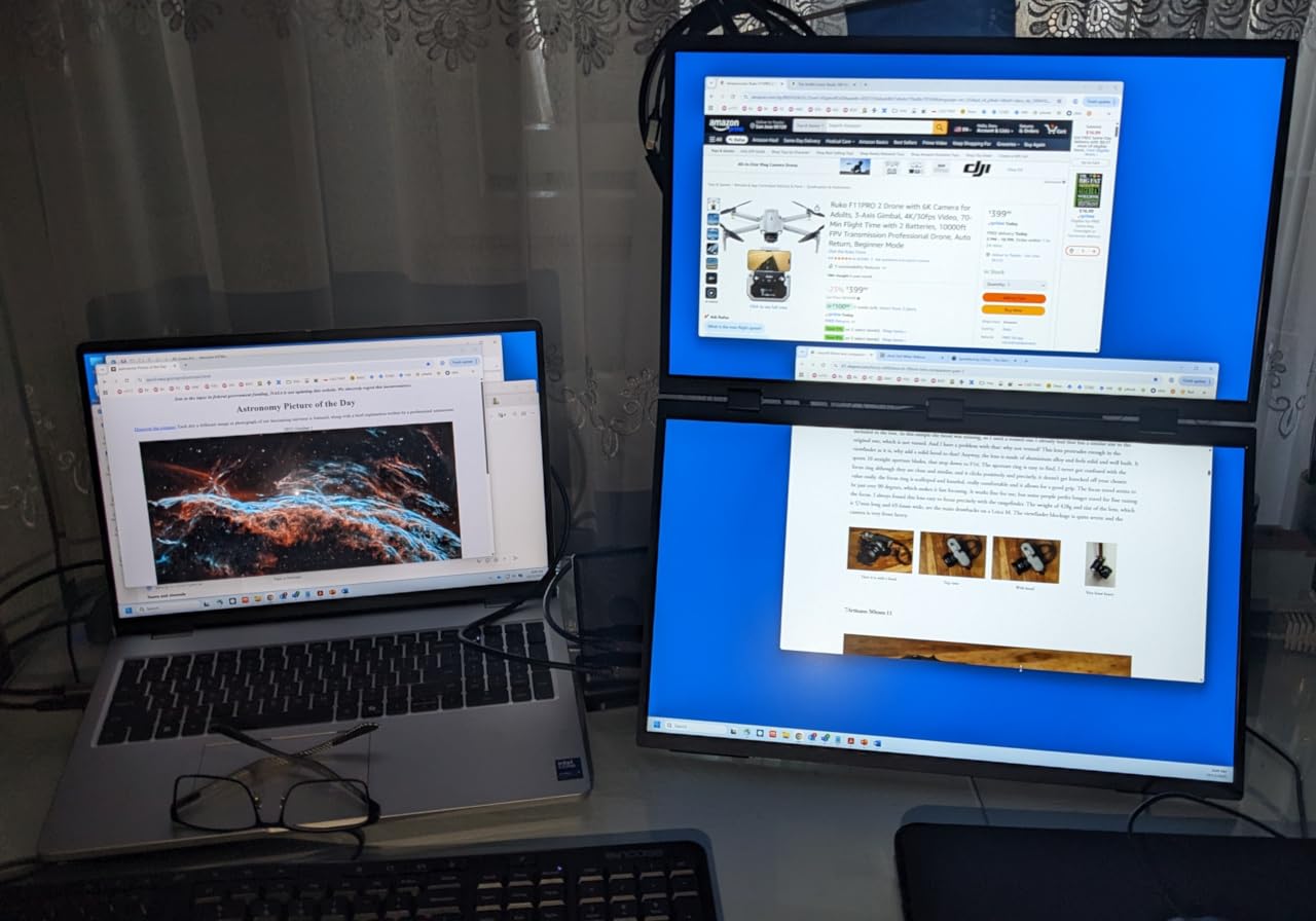 COOLHOOD 18.5 Inch FHD USB-C HDMI 120Hz Portable Monitor customer photo 2