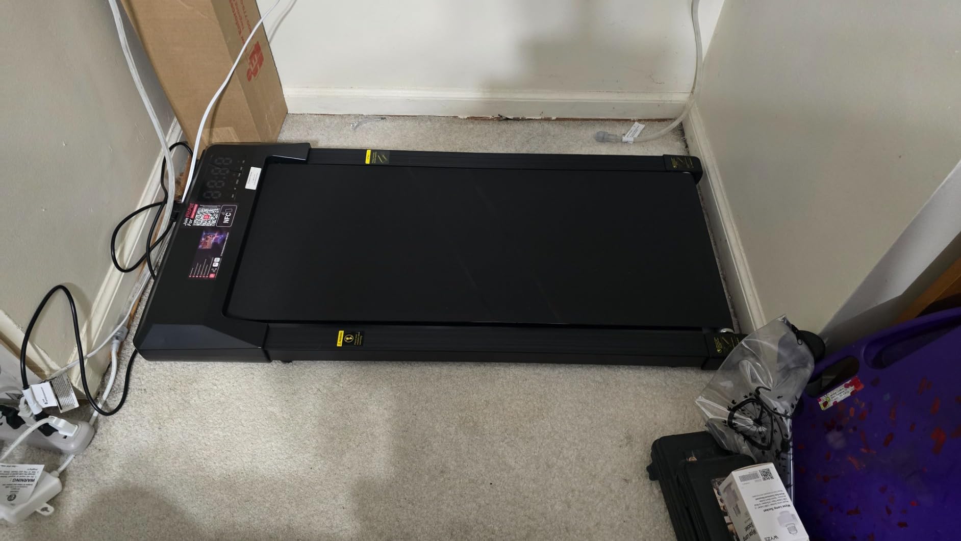 MJWW 6% Incline Walking Pad, Smart AI Under Desk Treadmill for Home customer photo 2