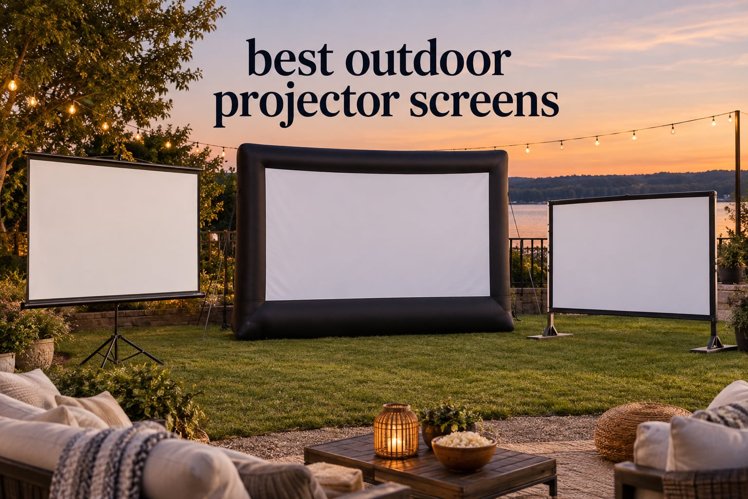 best outdoor projector screens