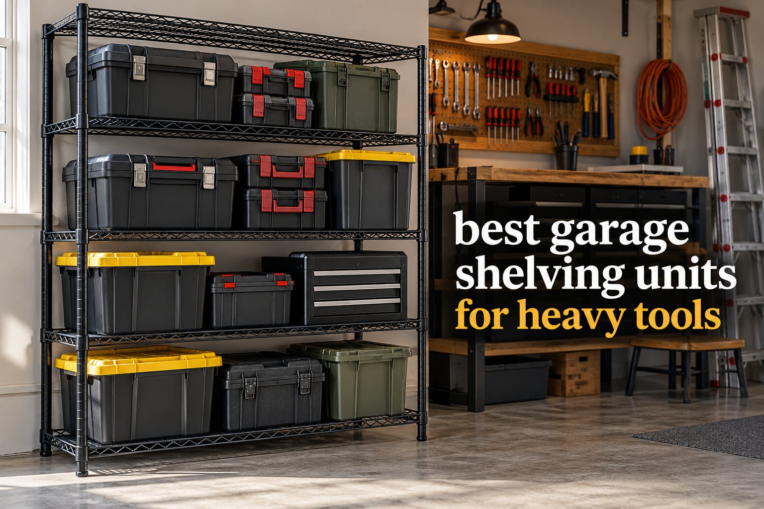 best garage shelving units for heavy tools
