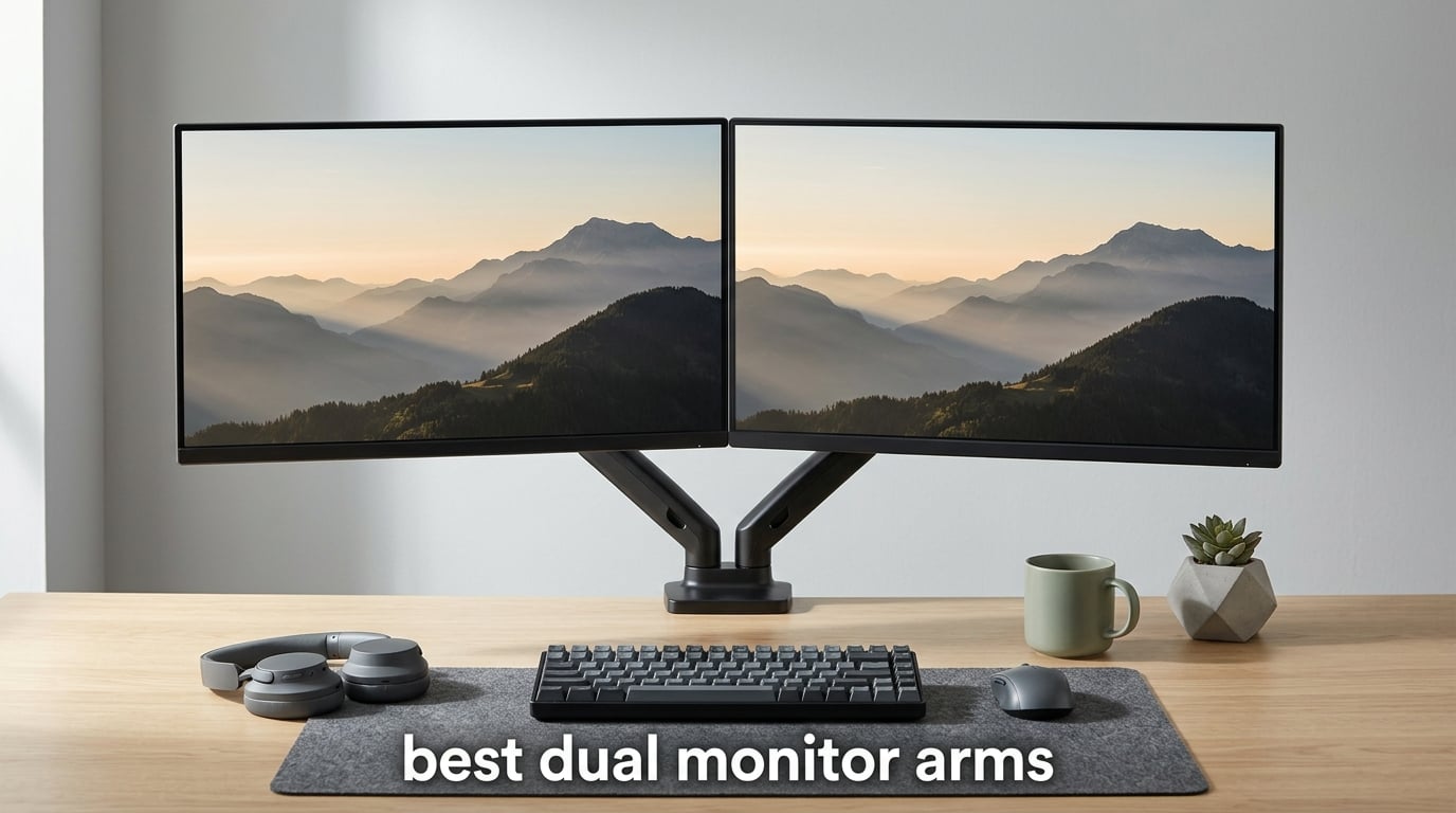 best dual monitor arms