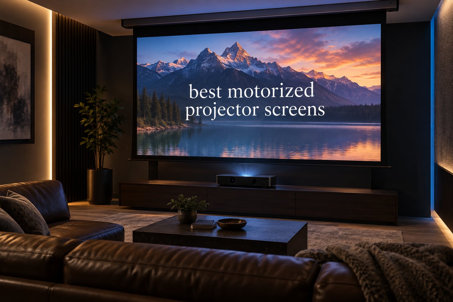best motorized projector screens