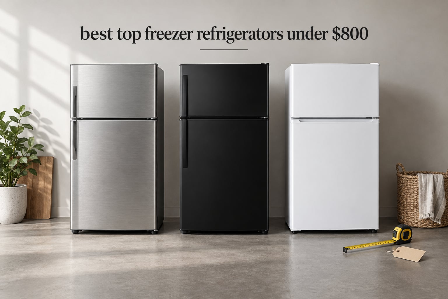 best top freezer refrigerators under $800